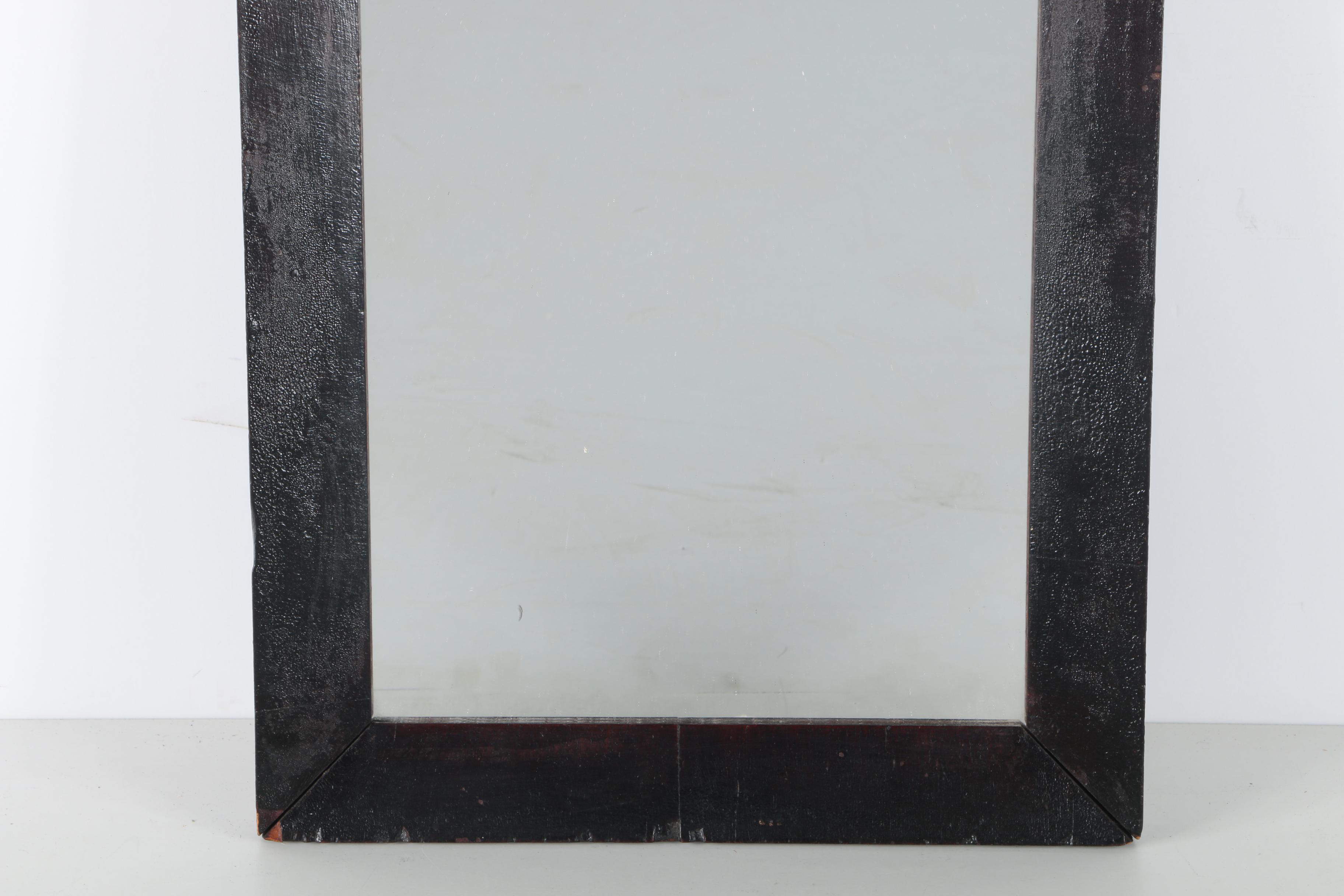 Mirror With Reverse Painting of a Sailboat