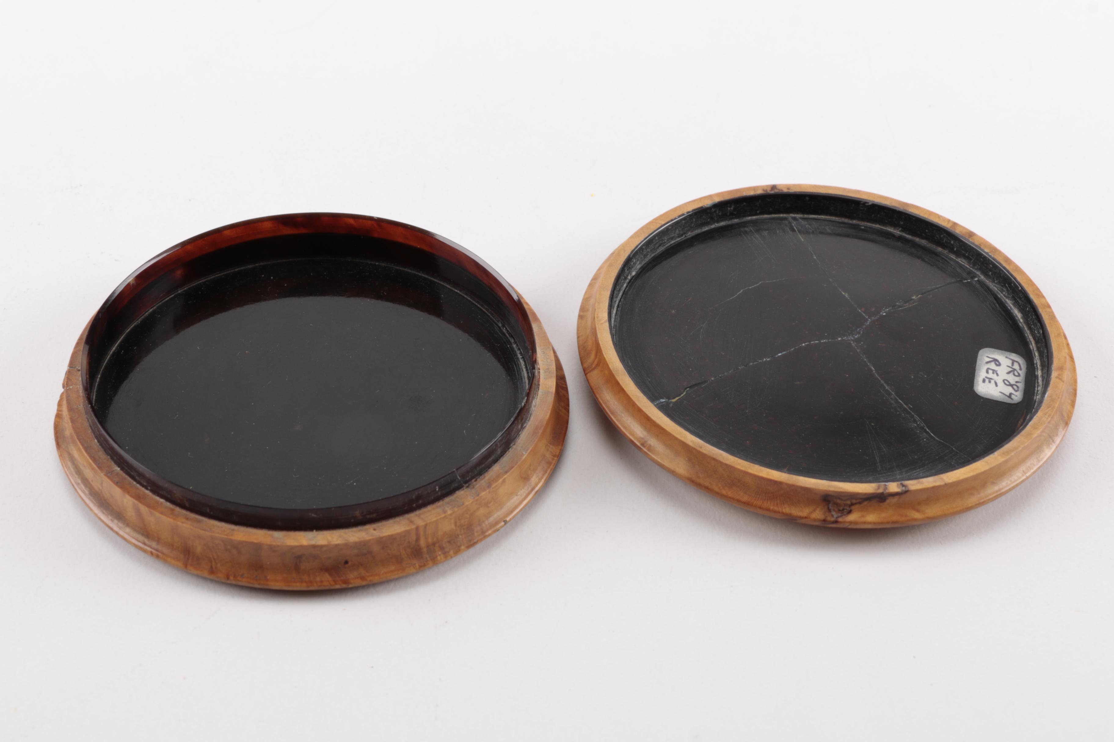 19th-Century Birdseye Maple Snuff Box With Tortoise Shell Insert