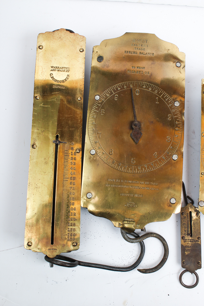 Vintage Brass Hanging Scales