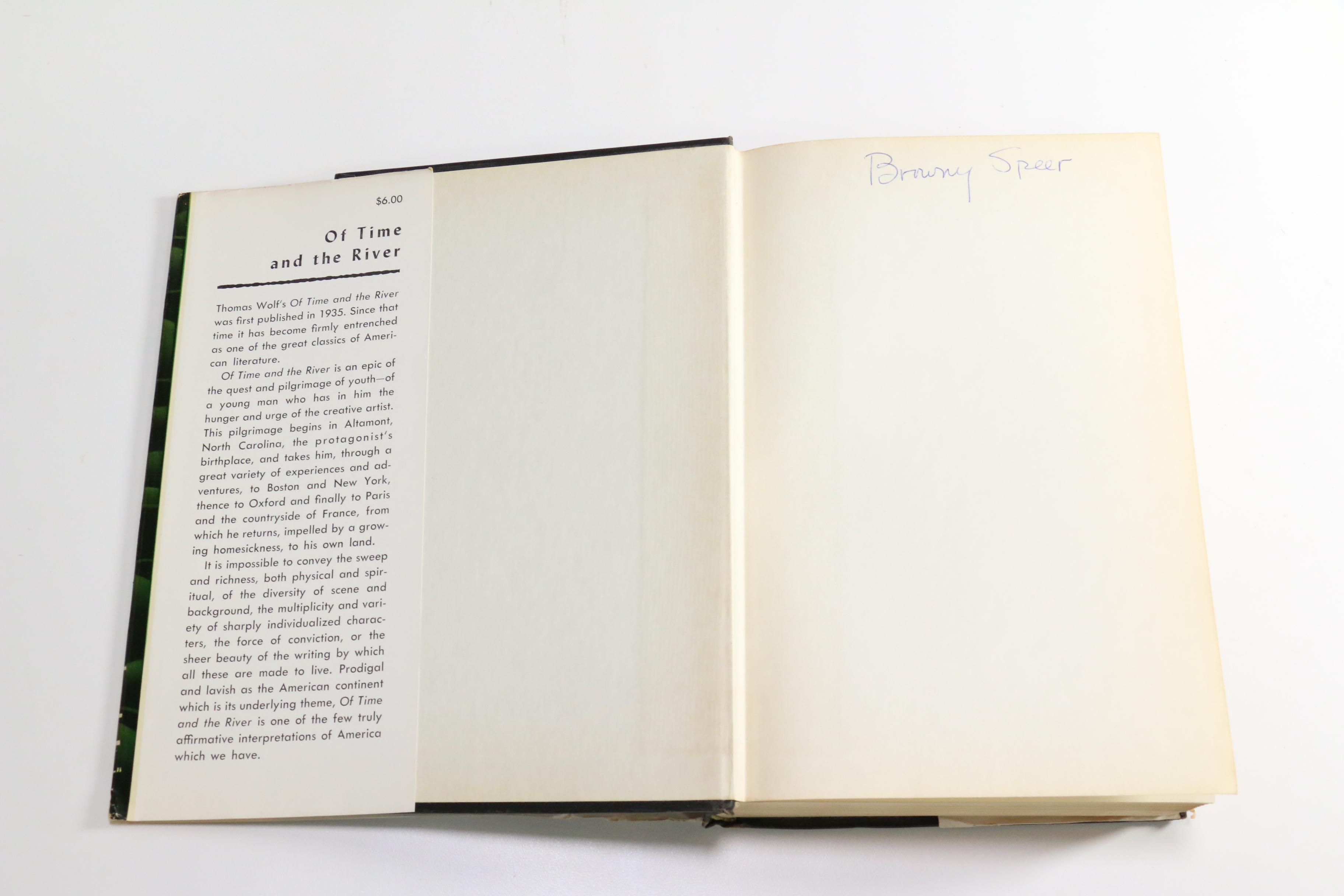 1935 "Of Time and the River" by Thomas Wolfe