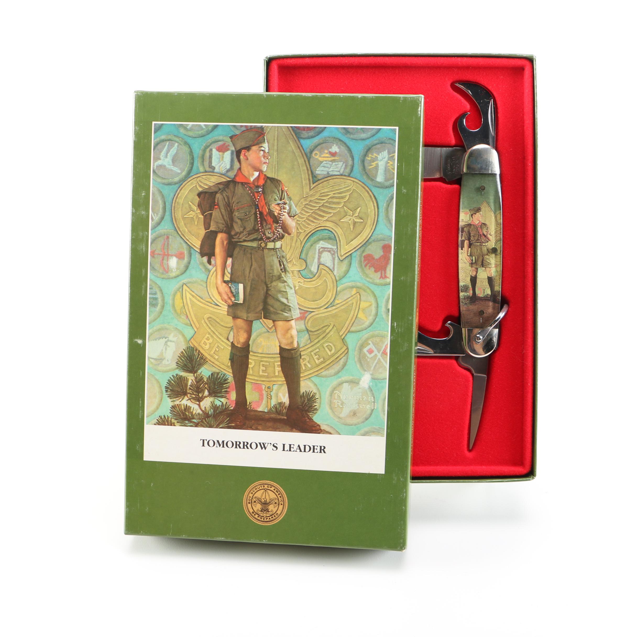 "Tomorow's Leader" Norman Rockwell Limited Edition Boy Scout Knife