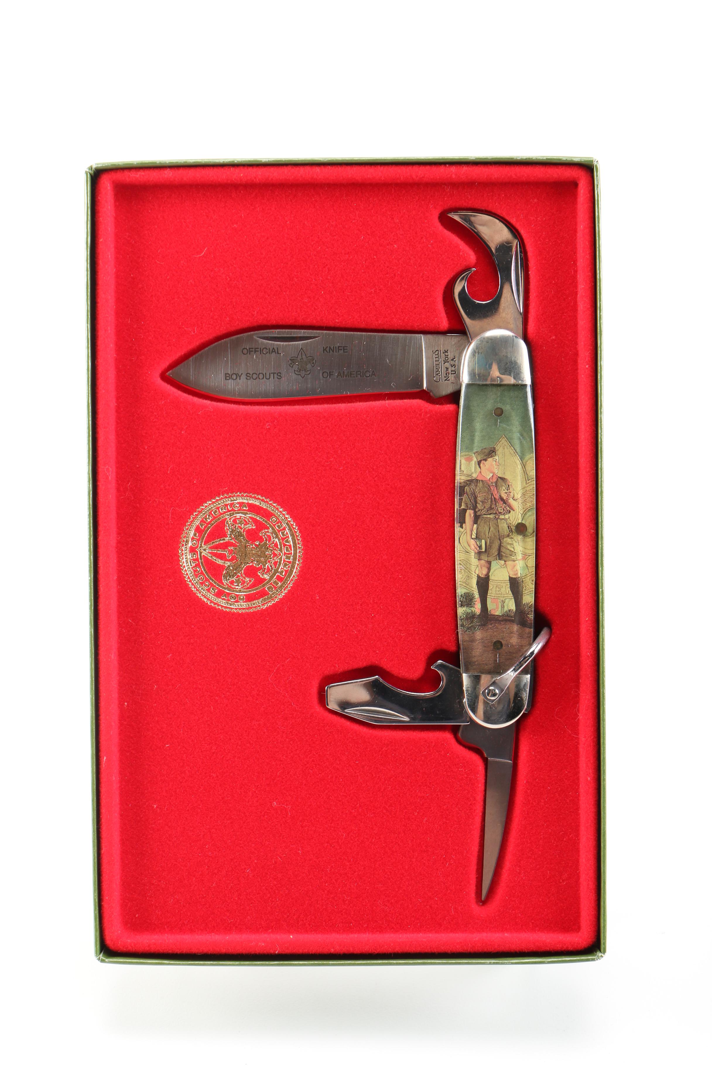 "Tomorow's Leader" Norman Rockwell Limited Edition Boy Scout Knife