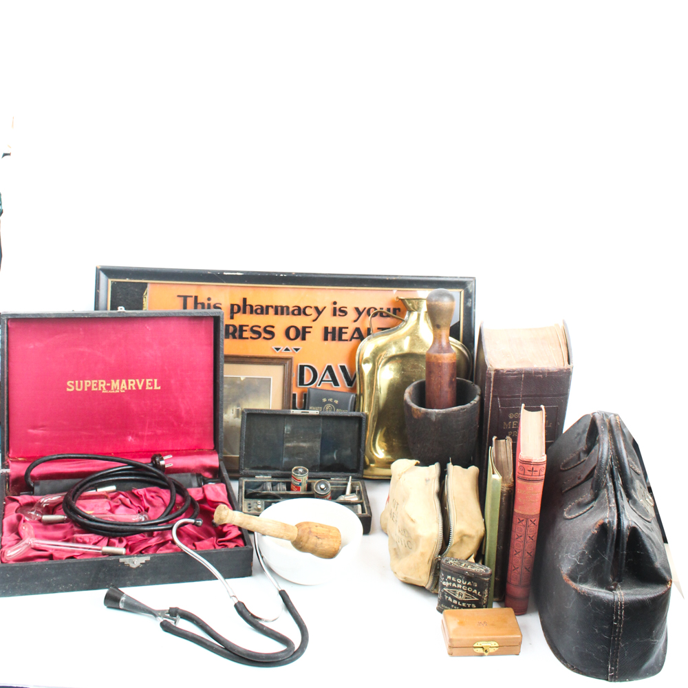 Collection of Antique Medical Supplies