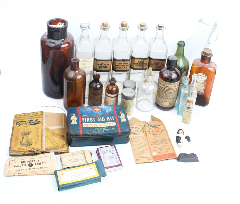 Collection of Antique Medical Supplies