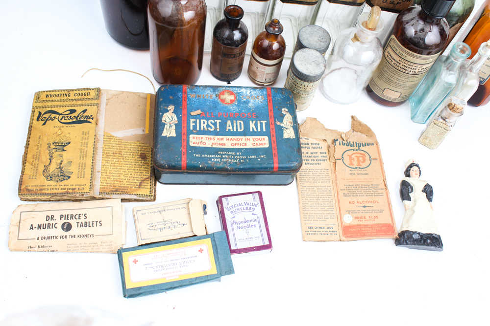 Collection of Antique Medical Supplies