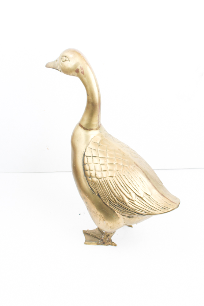 Vintage Brass Goose