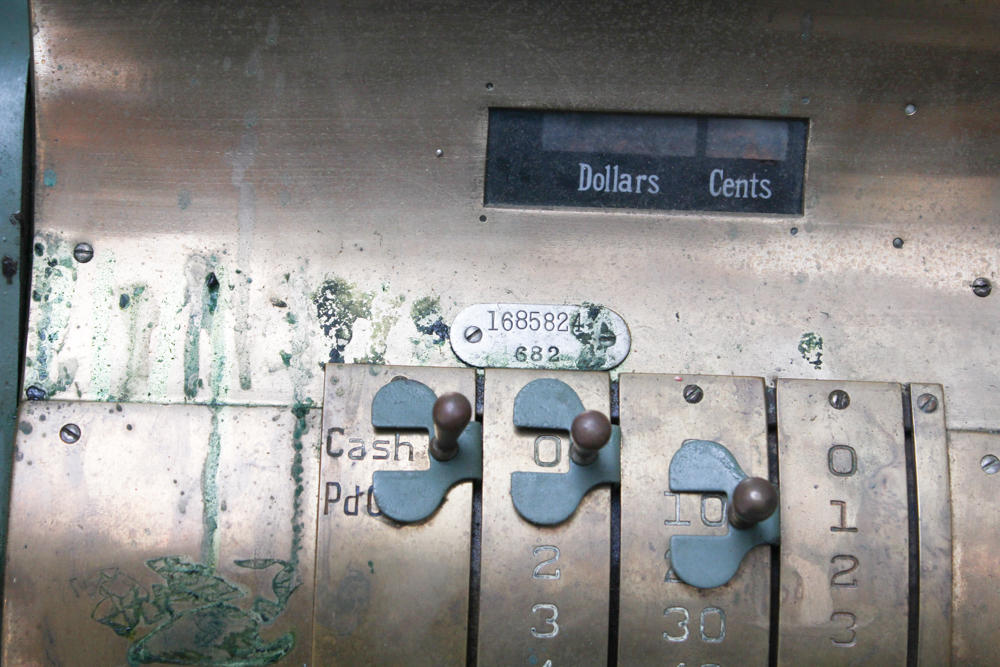 National Cash Register Co. Brass Register