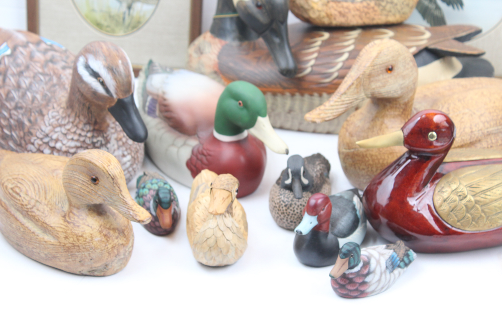 Flock of Decorative Duck Decoys
