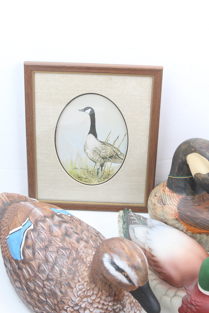 Flock of Decorative Duck Decoys