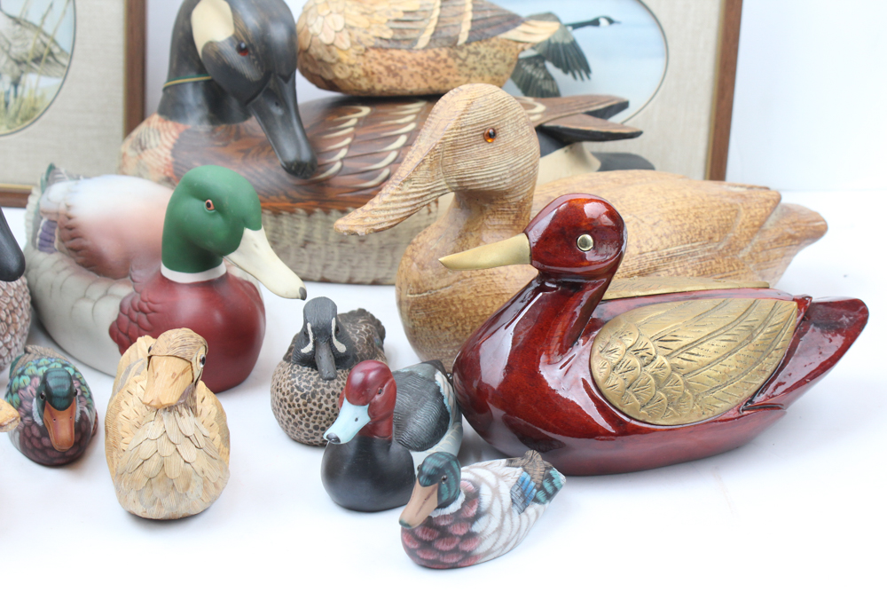 Flock of Decorative Duck Decoys