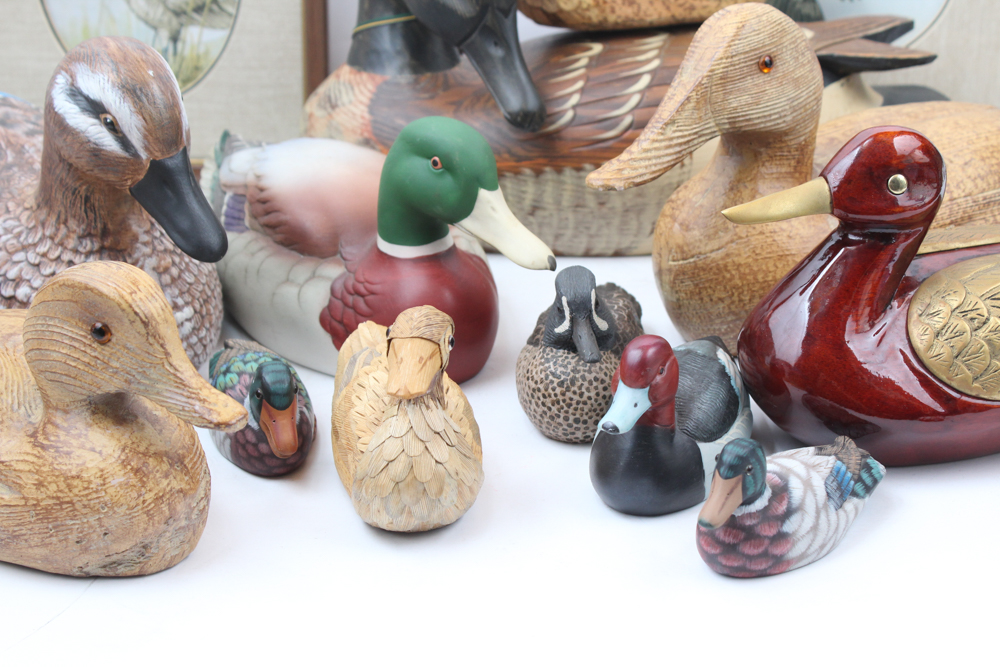 Flock of Decorative Duck Decoys