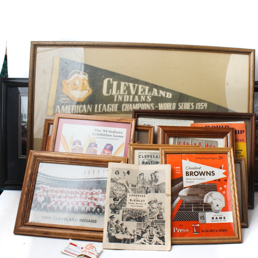 Vintage Ohio Sports Memorabilia