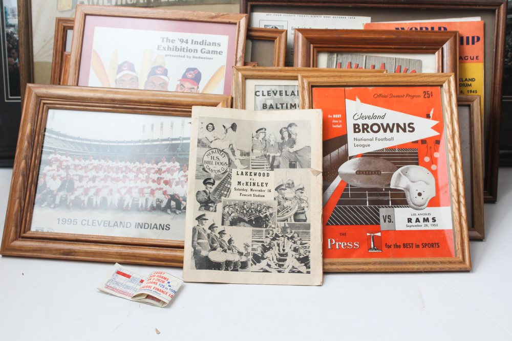 Vintage Ohio Sports Memorabilia