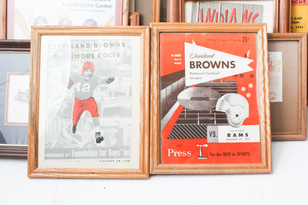 Vintage Ohio Sports Memorabilia