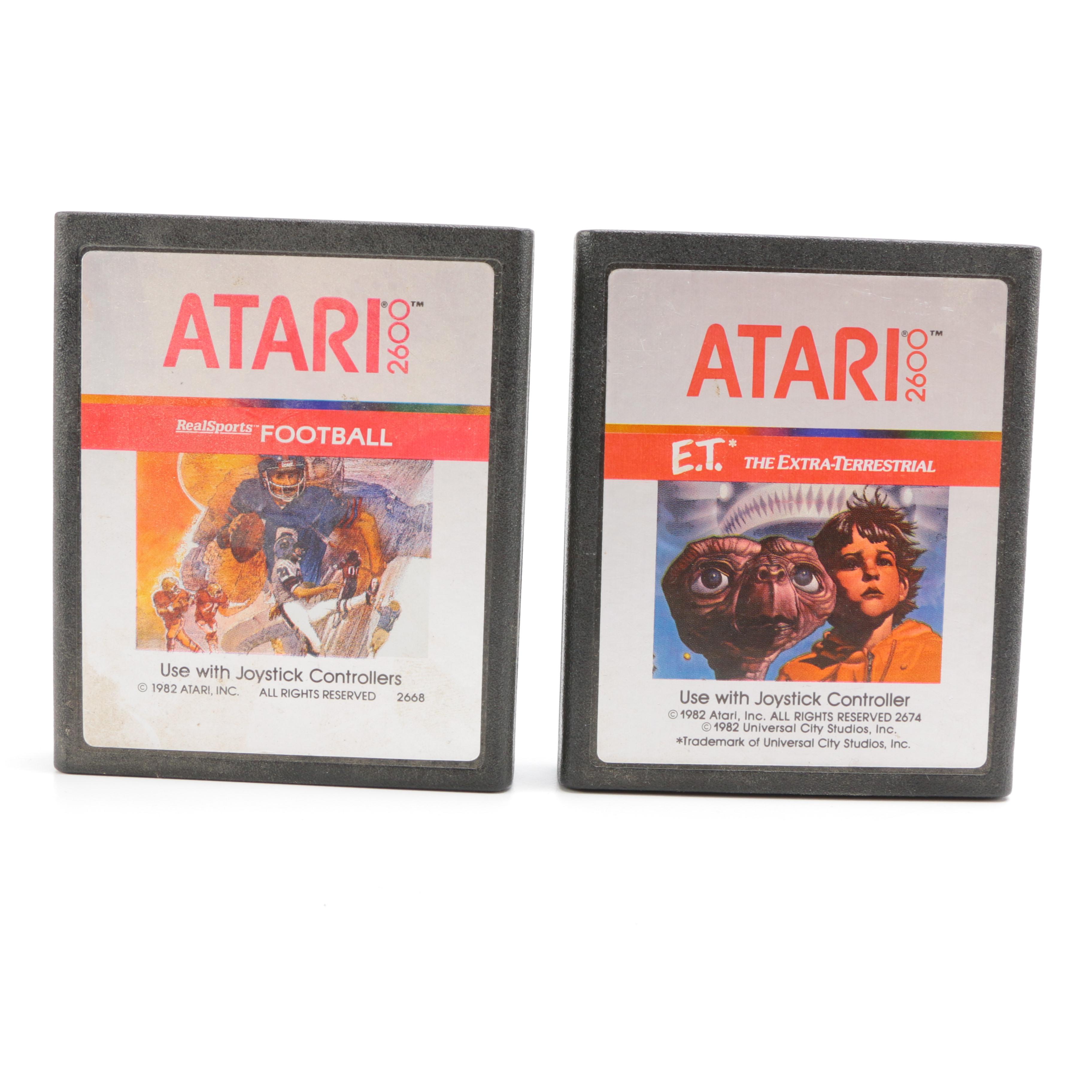 Atari 2600 Games Including "Pac-Man", "Donkey Kong Junior" and "Star Wars: The Empire Strikes Back"