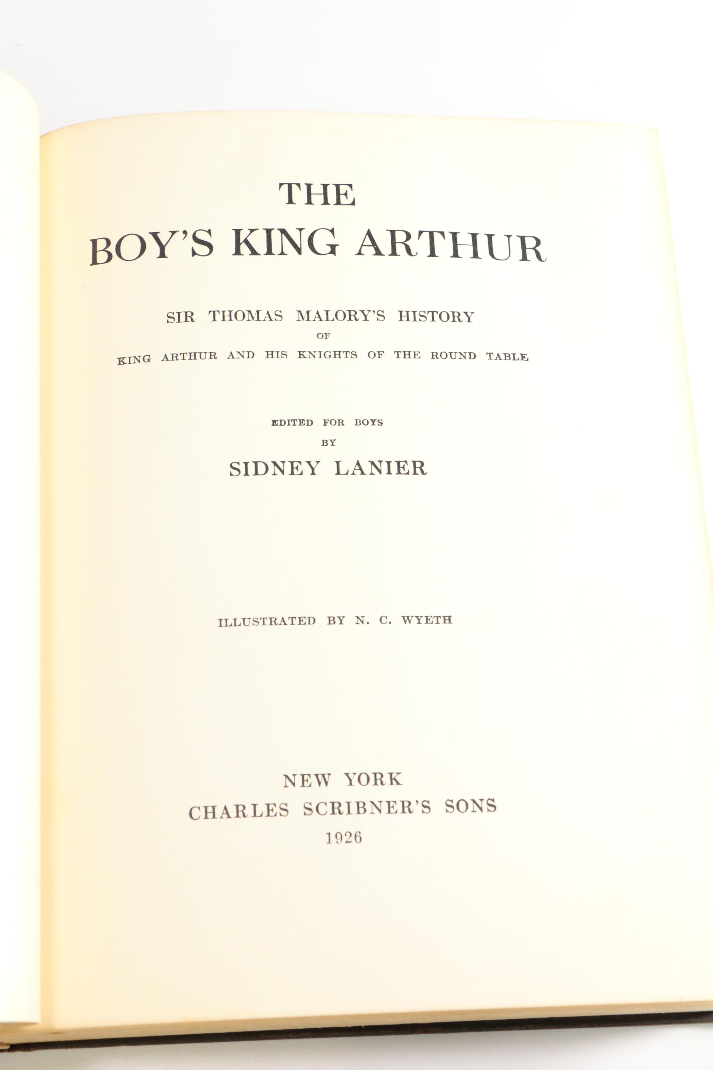 1926 "The Boy's King Arthur" Illustrated by N. C. Wyeth