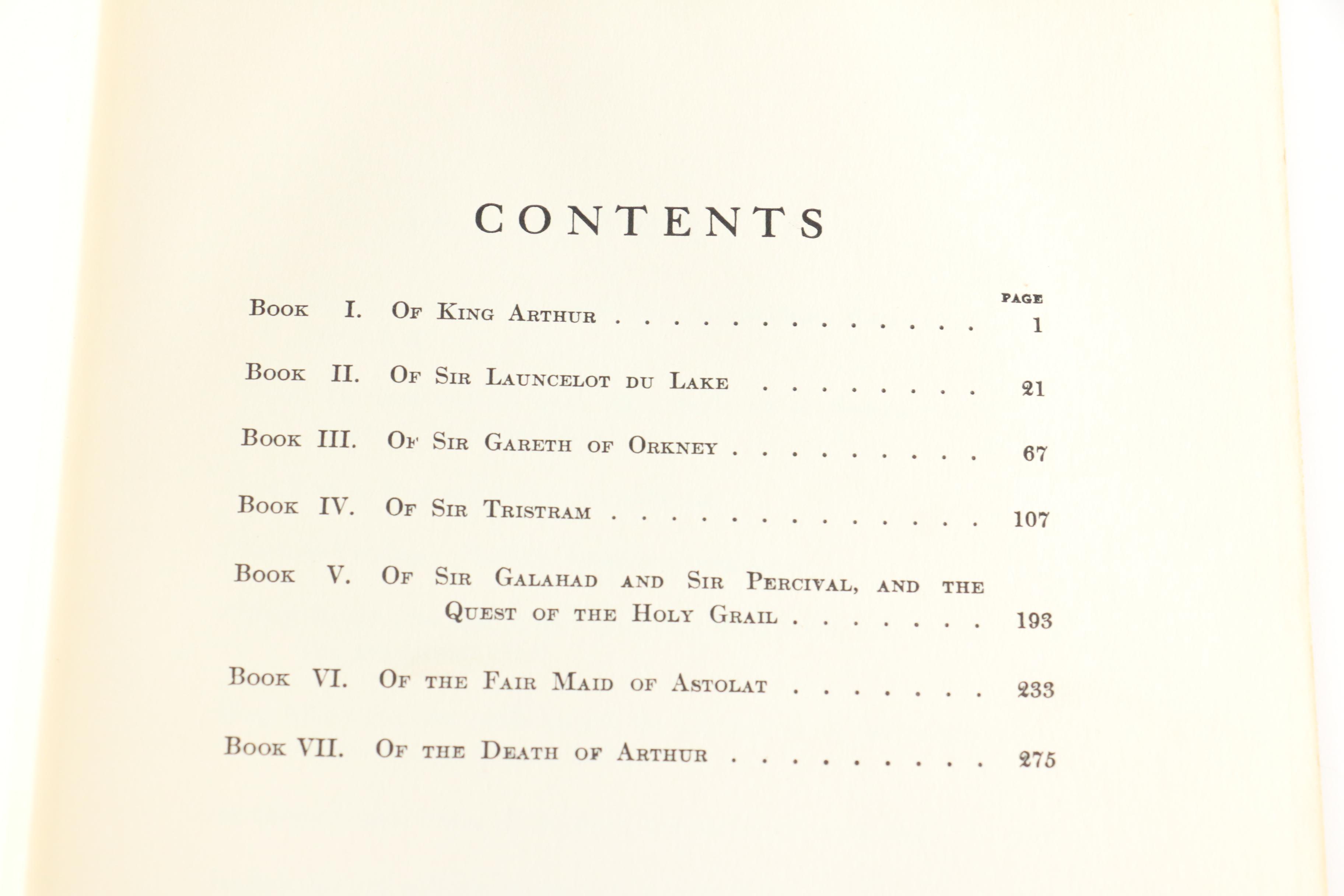 1926 "The Boy's King Arthur" Illustrated by N. C. Wyeth