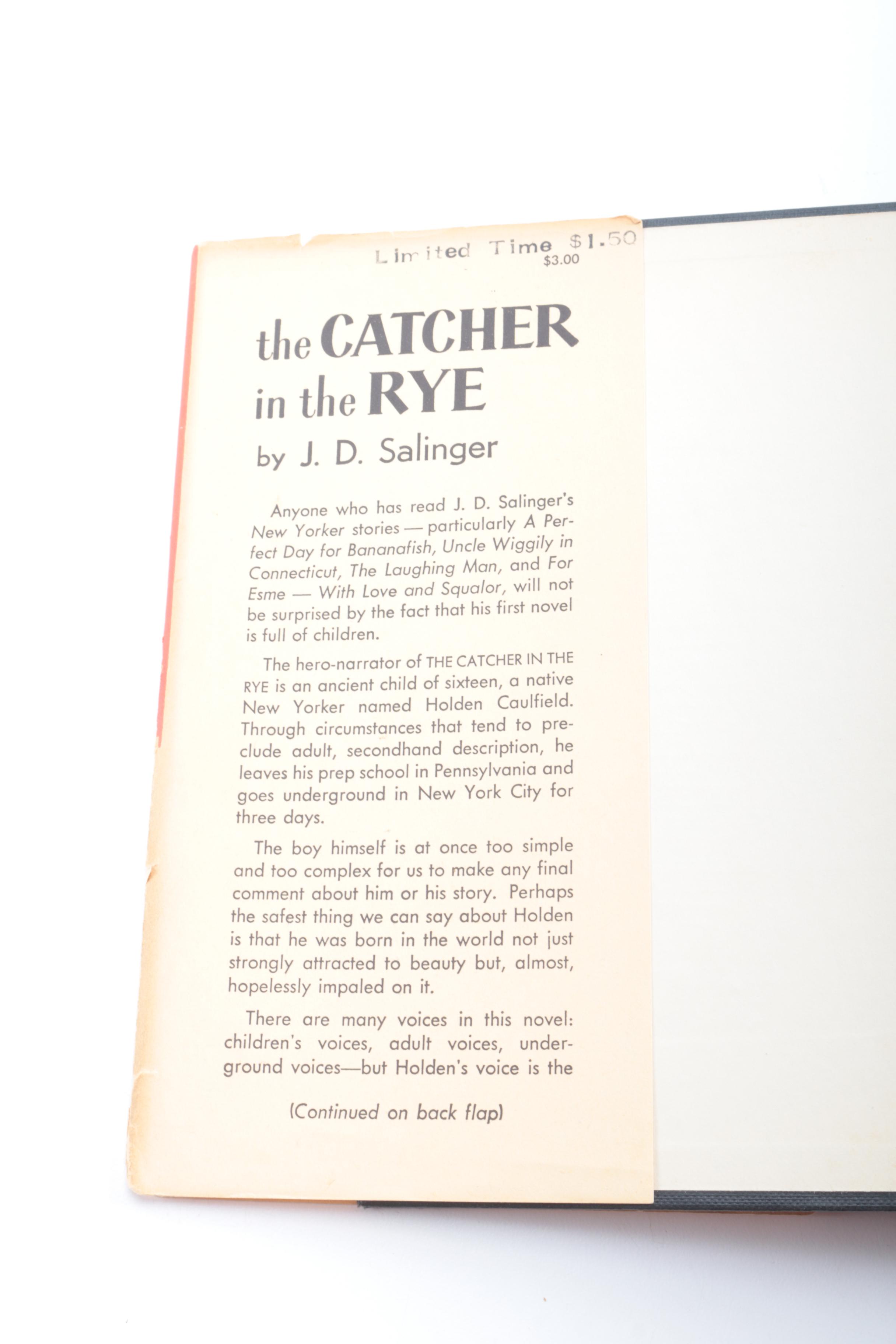 1952 "The Catcher in the Rye" by J. D. Salinger