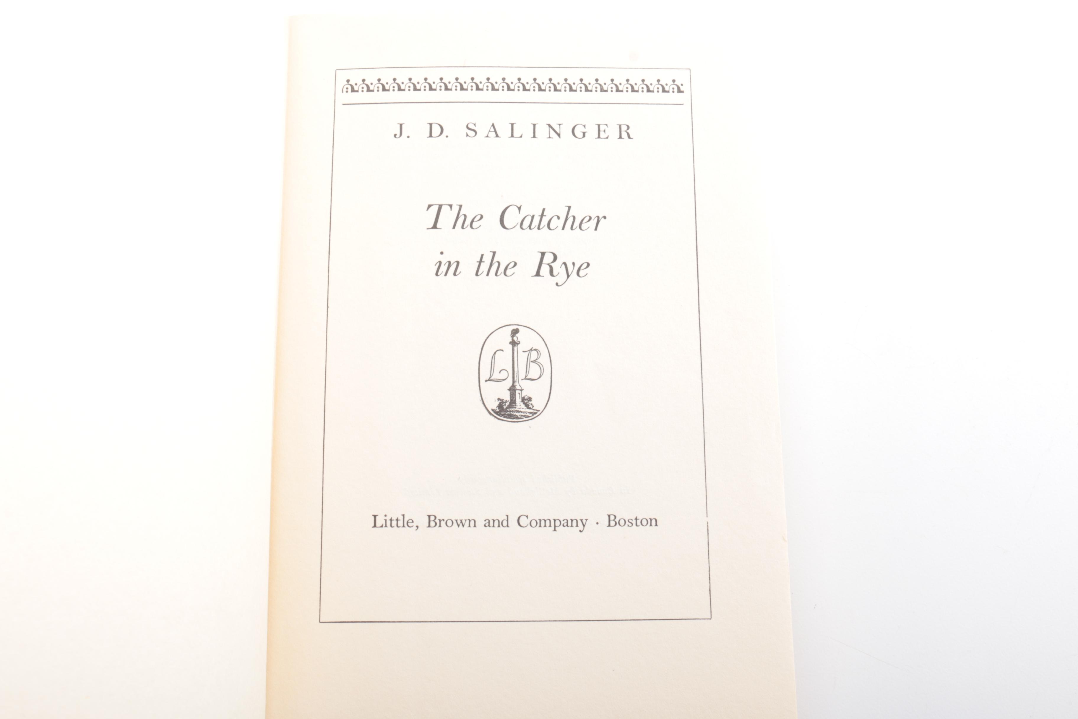 1952 "The Catcher in the Rye" by J. D. Salinger