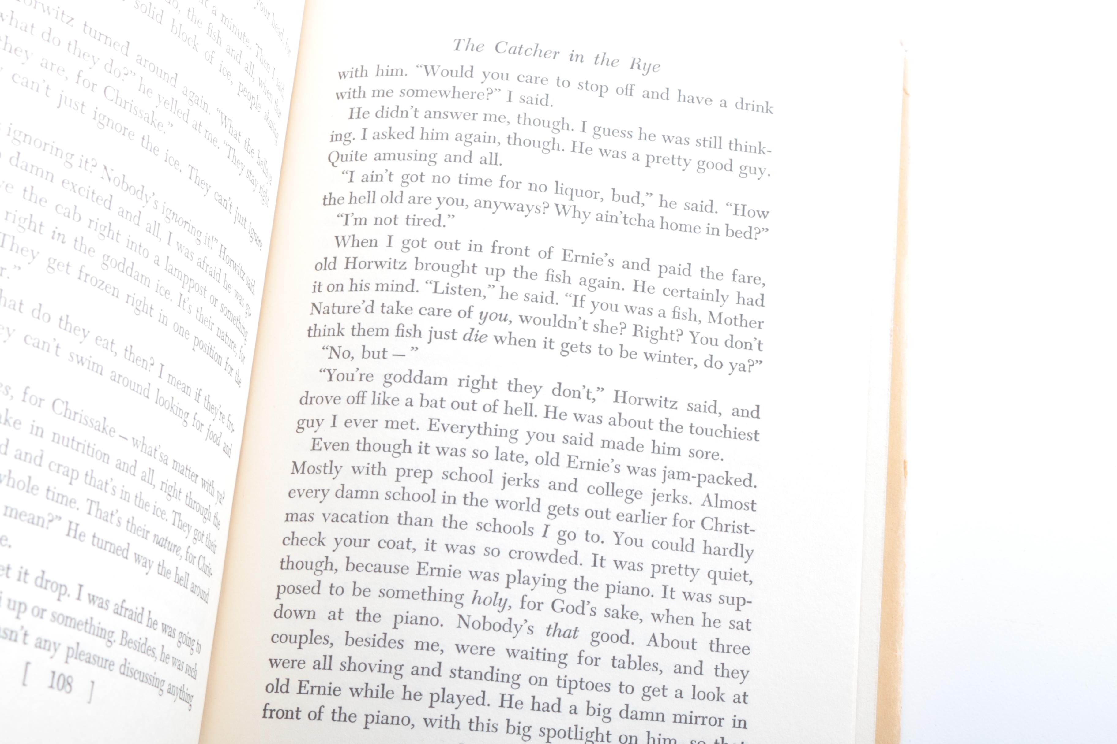 1952 "The Catcher in the Rye" by J. D. Salinger