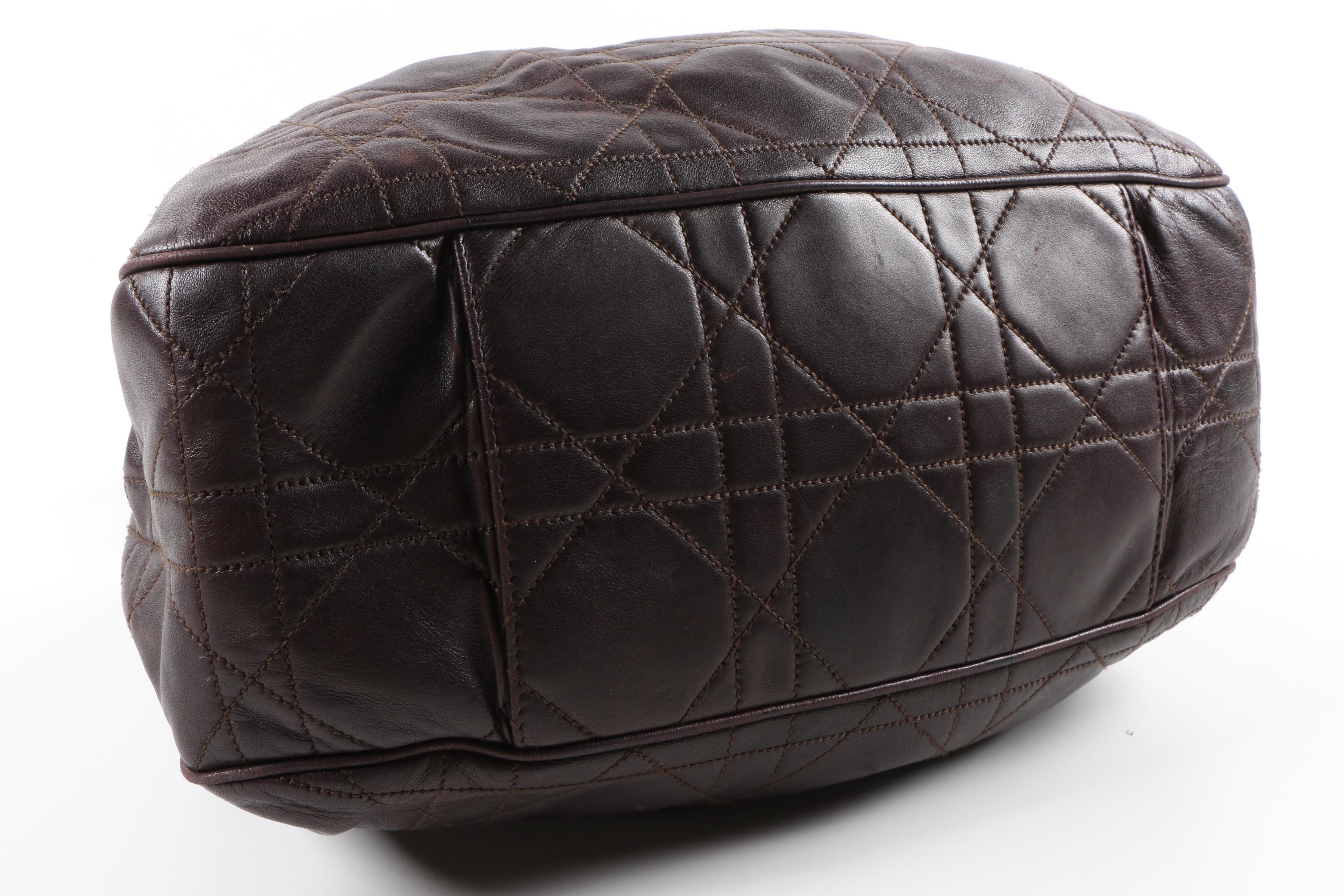 Christian Dior Cannage Quilted Drawstring Bag