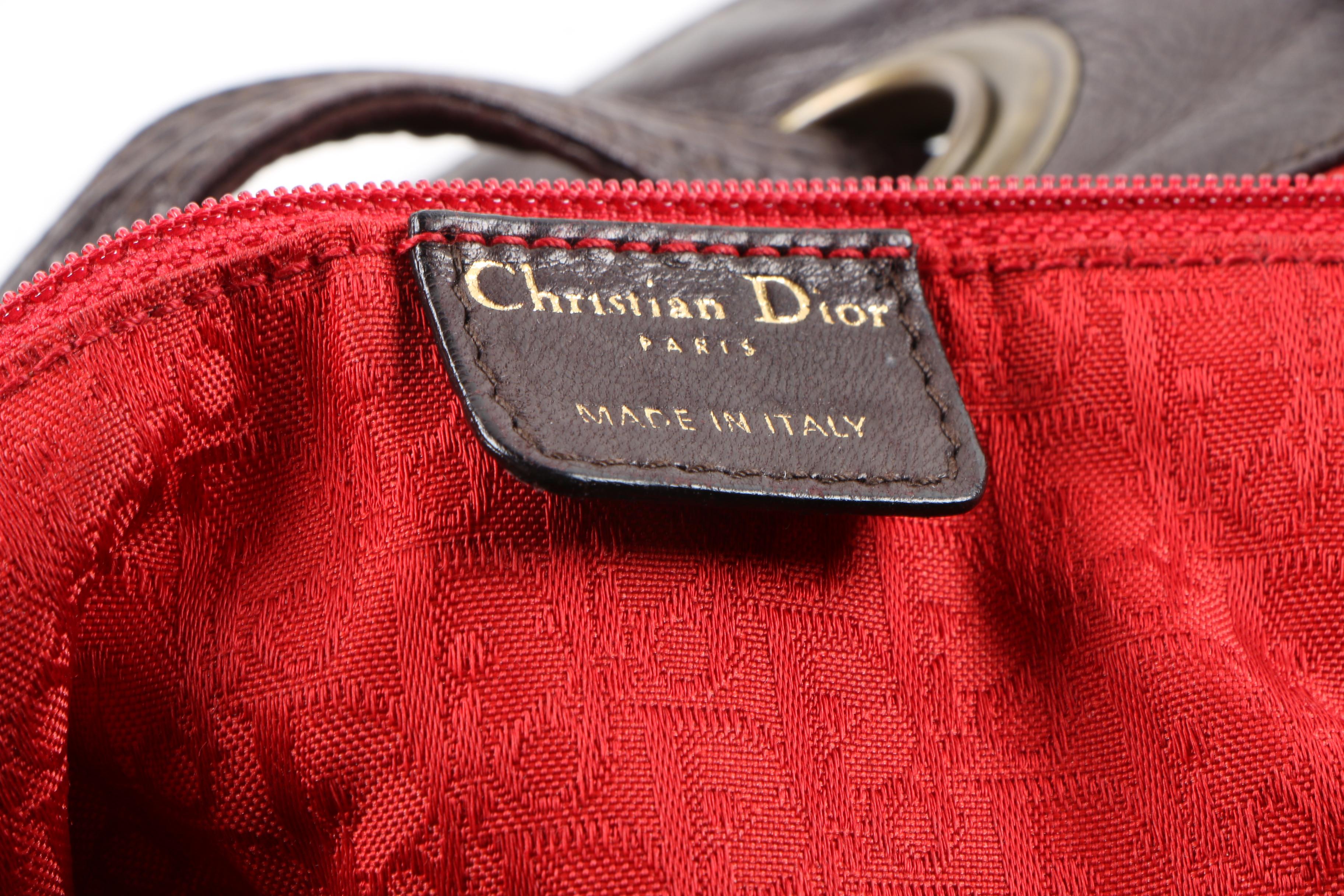 Christian Dior Cannage Quilted Drawstring Bag