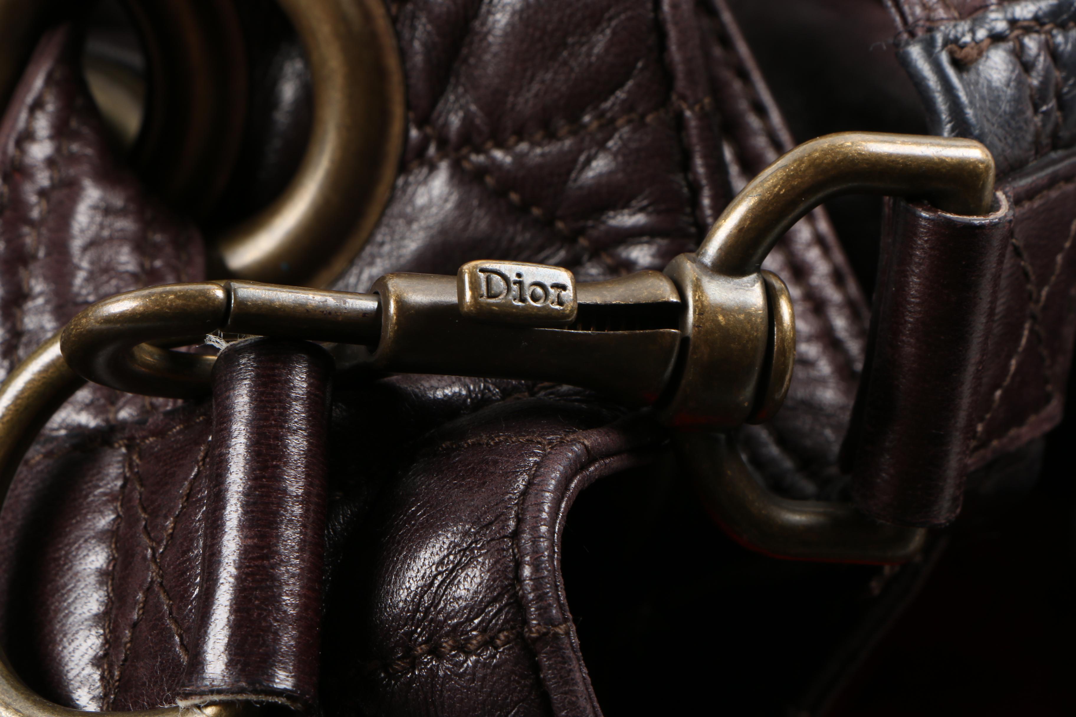 Christian Dior Cannage Quilted Drawstring Bag