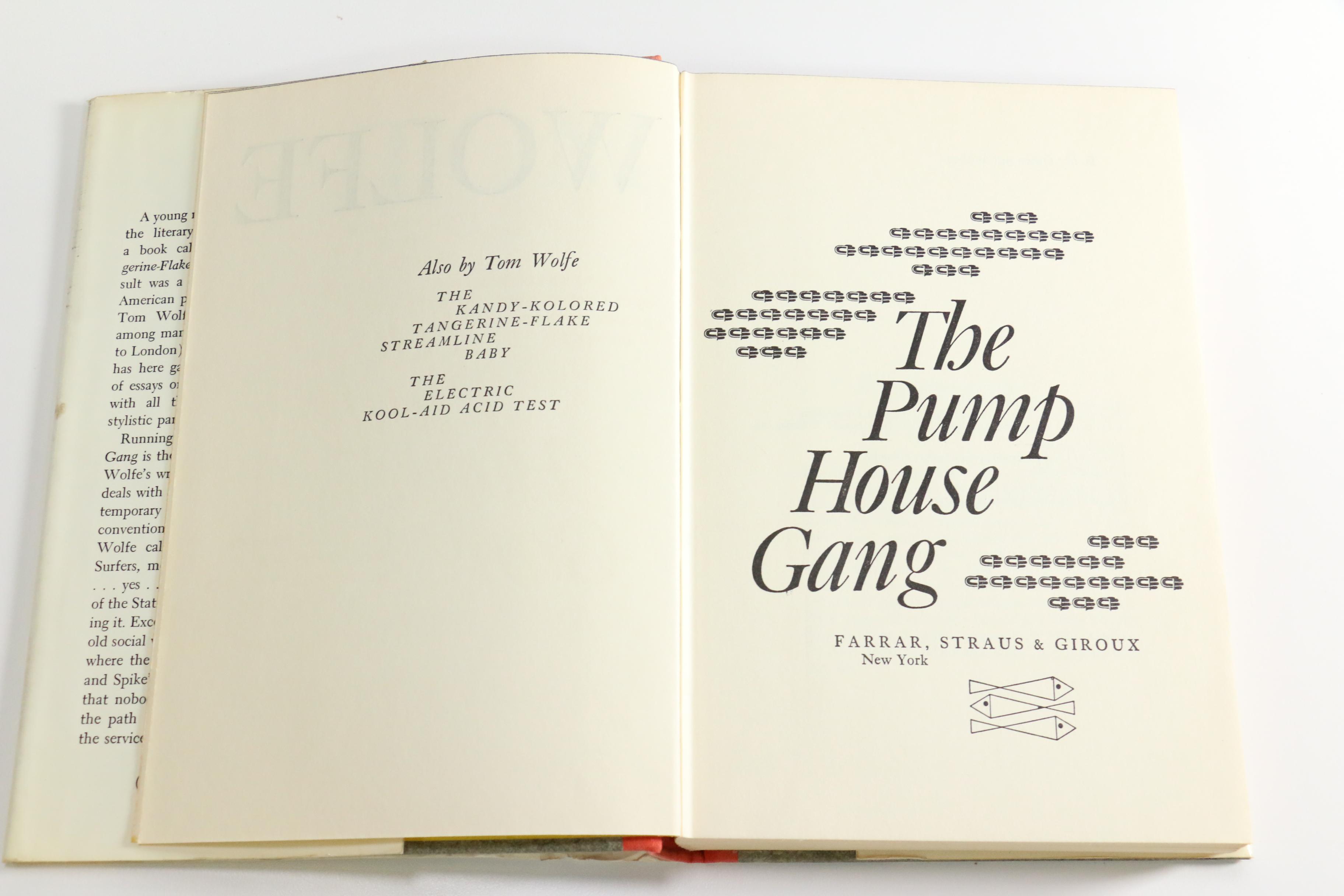 1968 First Edition "The Pump House Gang" by Tom Wolfe