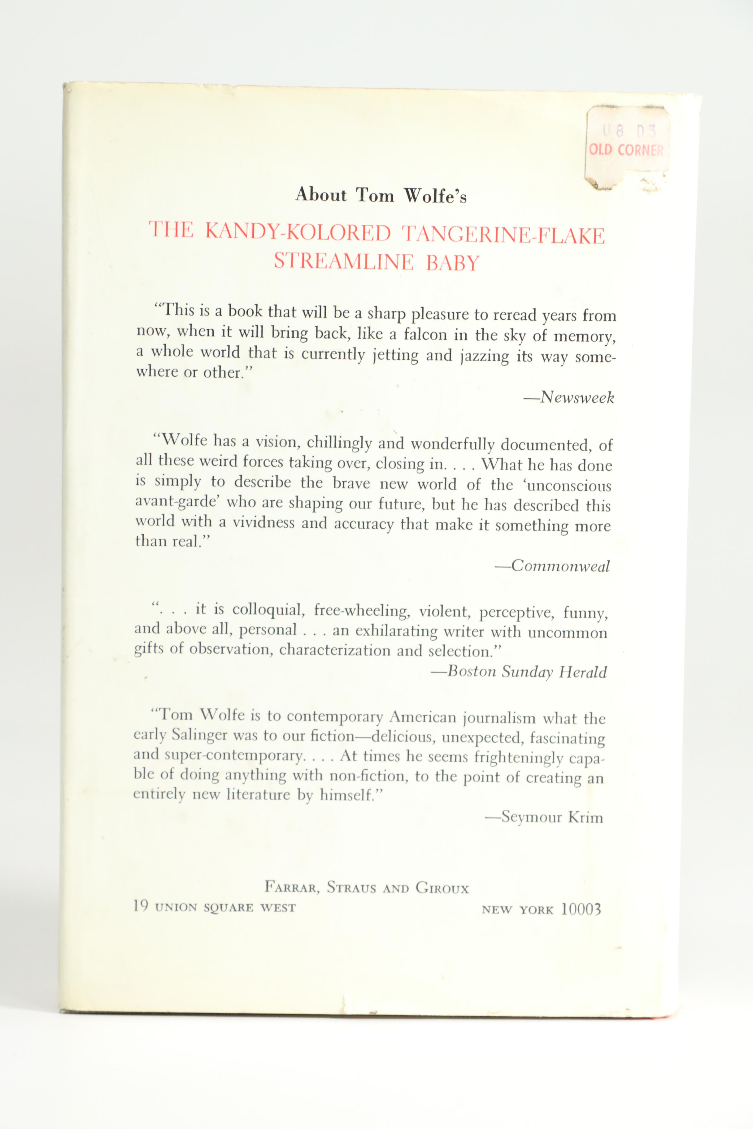 1968 First Edition "The Pump House Gang" by Tom Wolfe