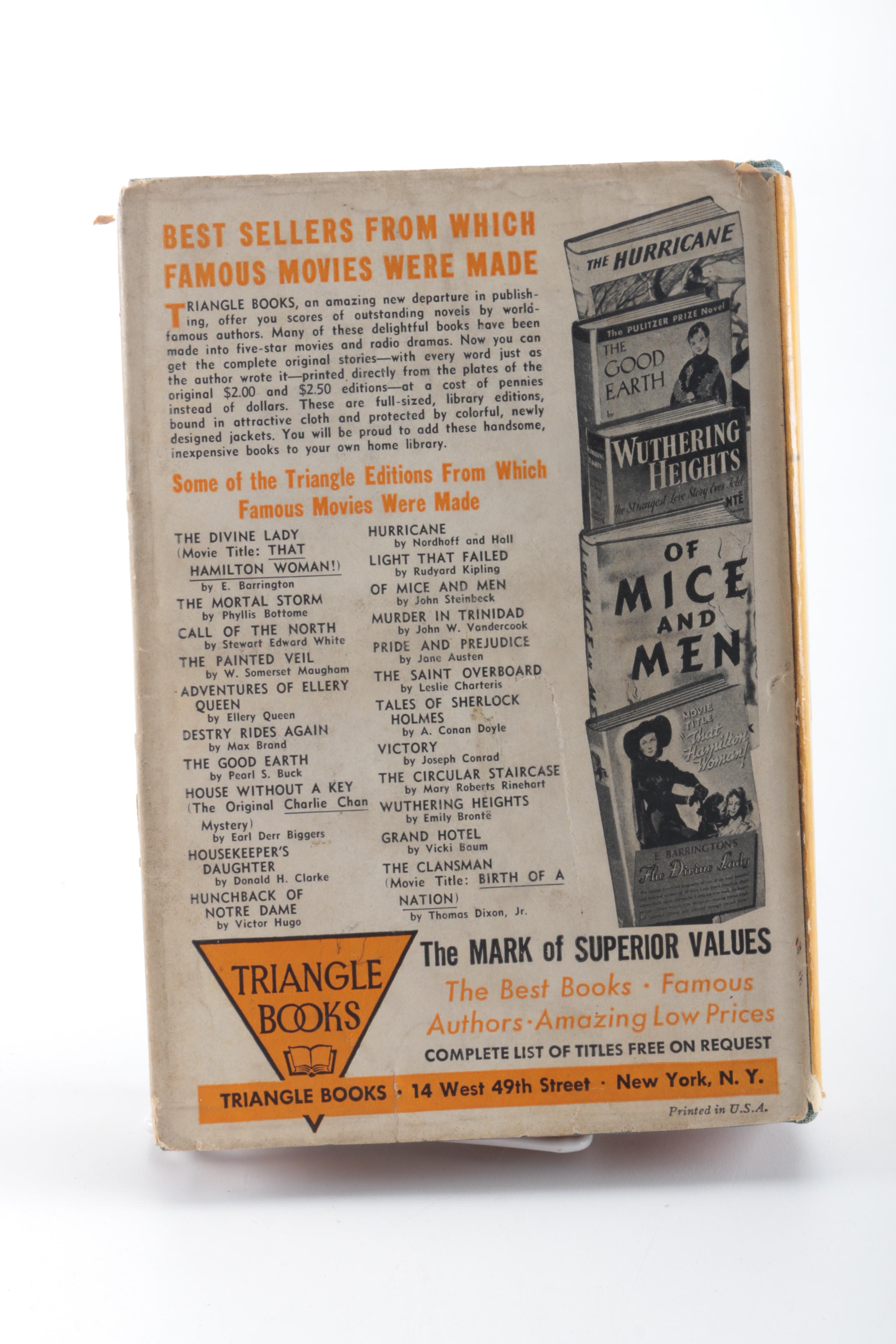 1941 "Of Mice and Men" by John Steinbeck