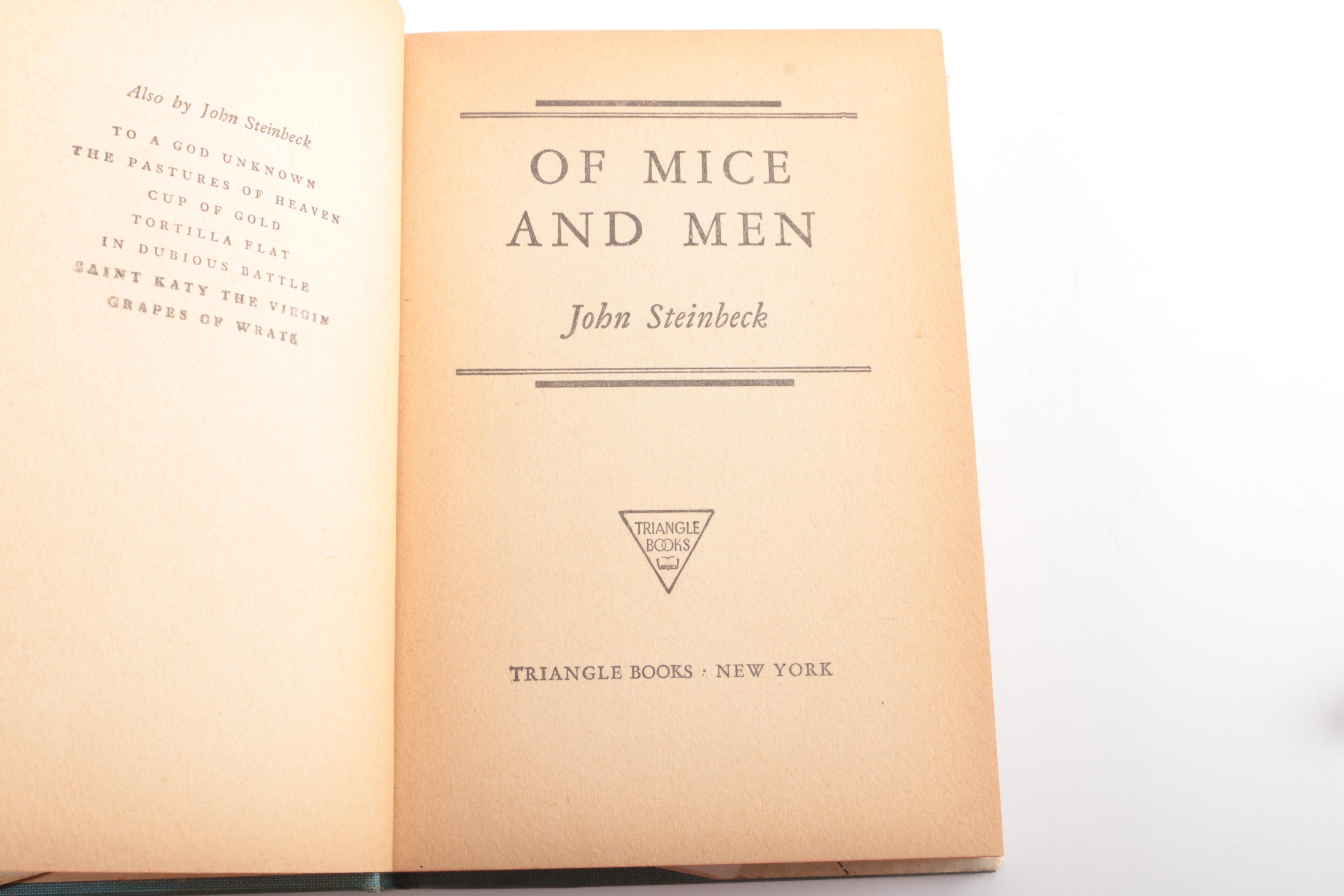 1941 "Of Mice and Men" by John Steinbeck