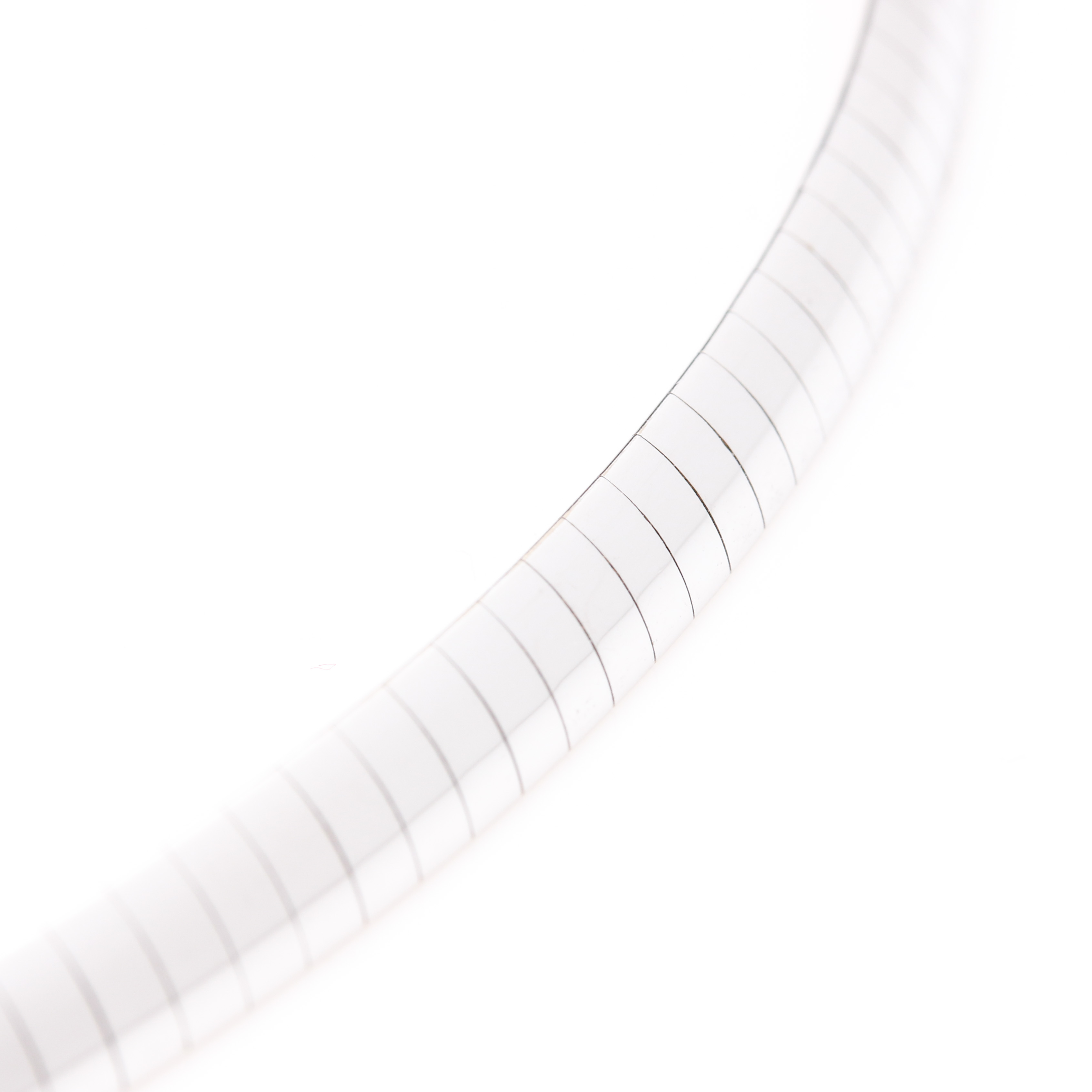 14K White Gold Omega Necklace