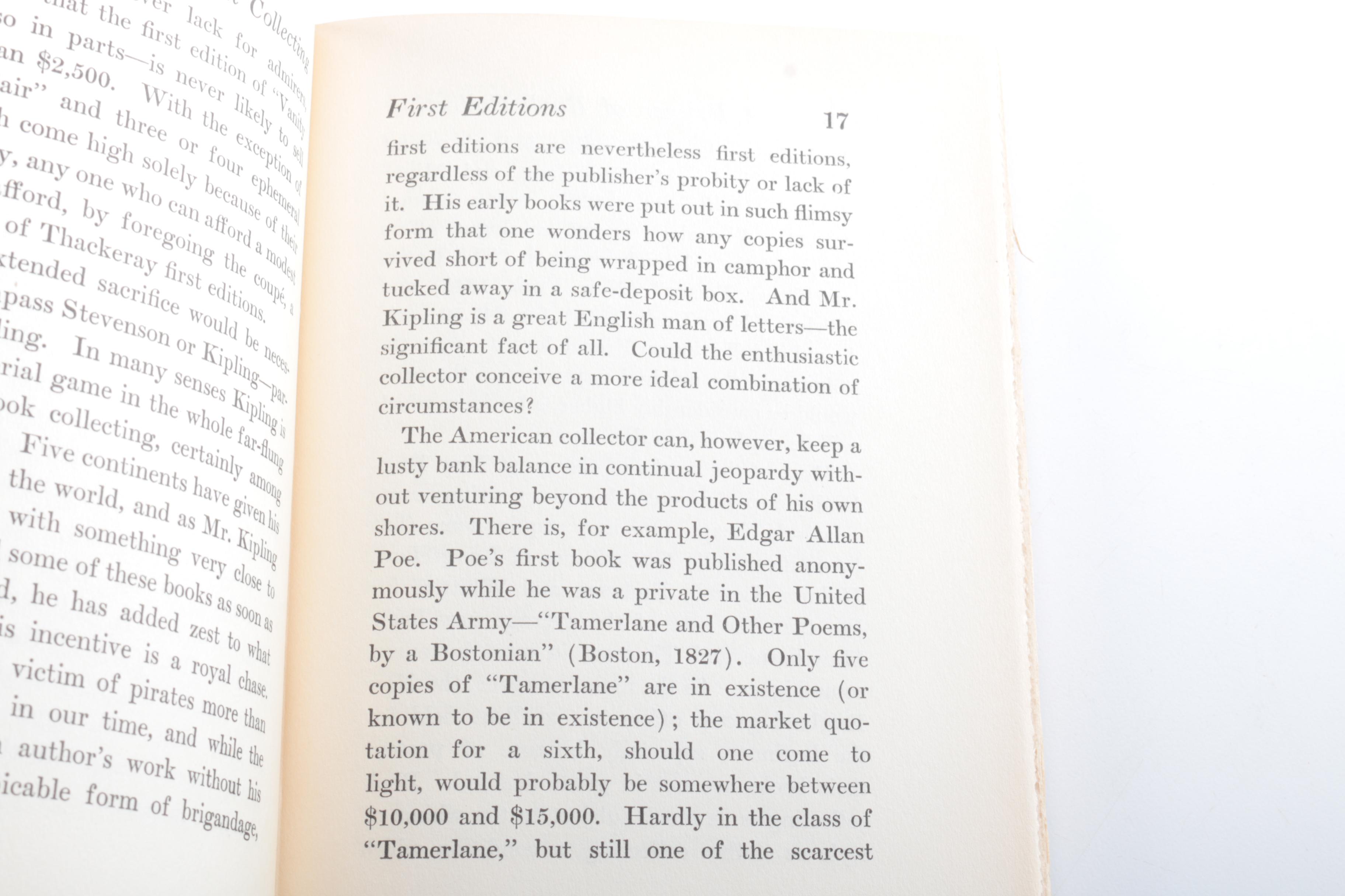 1926 Early Printing "A Primer of Book Collecting" by John T. Winterich