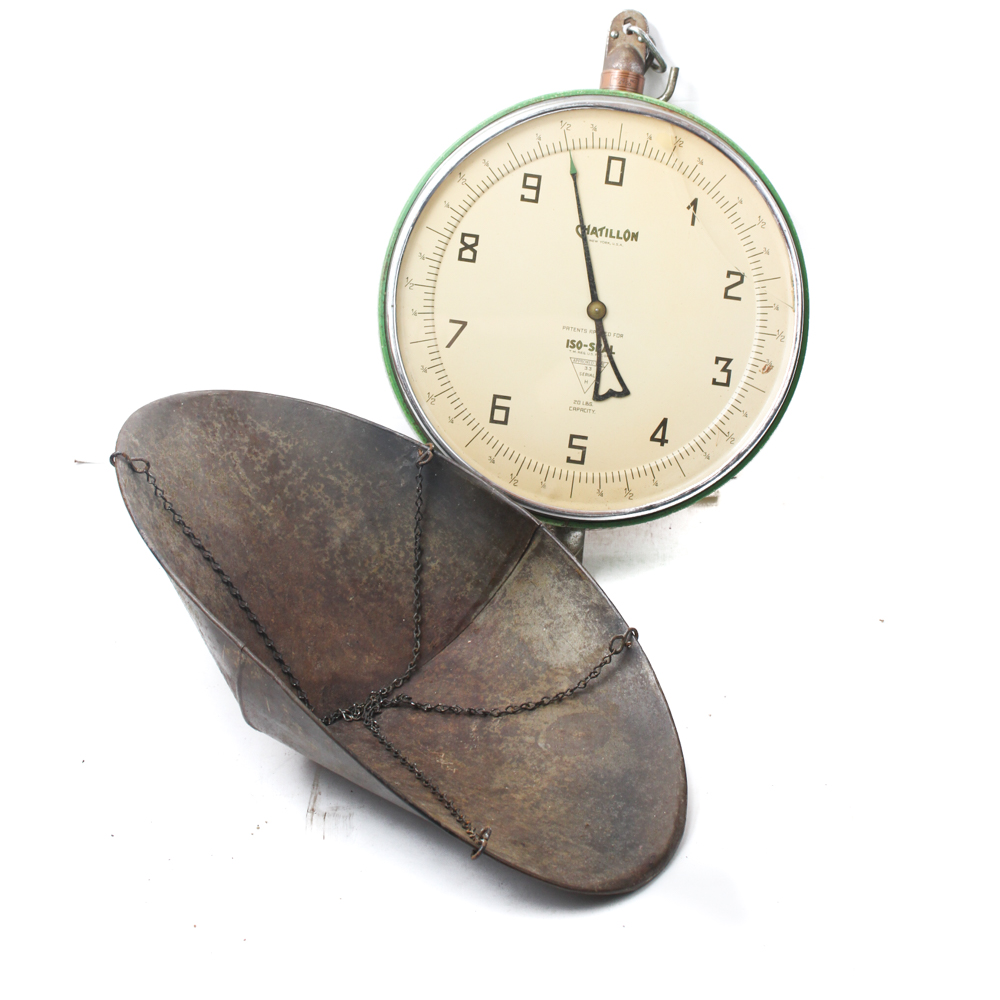 Vintage Chatillion Model 33H Hanging Scale