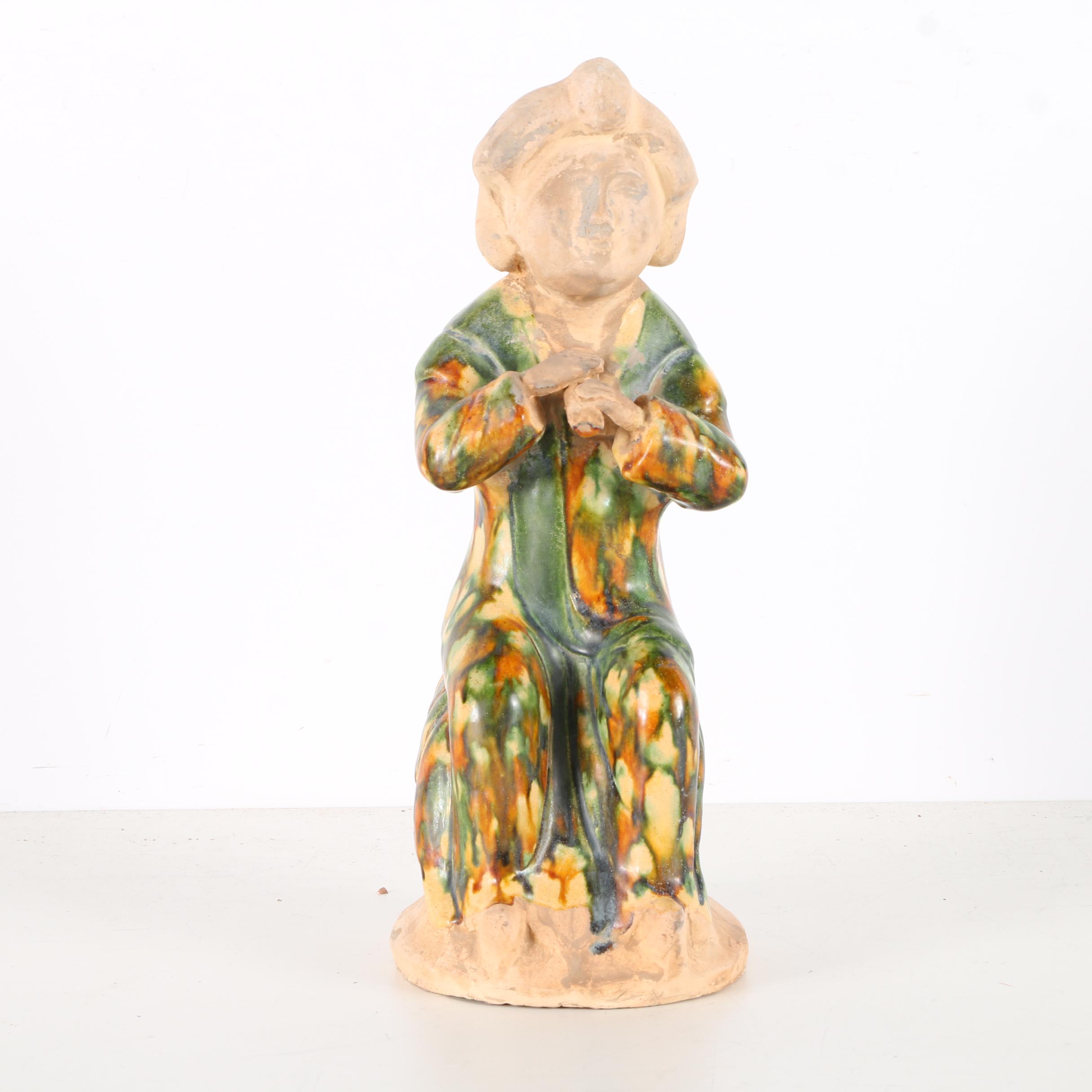 Chinese Tang Dynasty Style Ceramic Statue