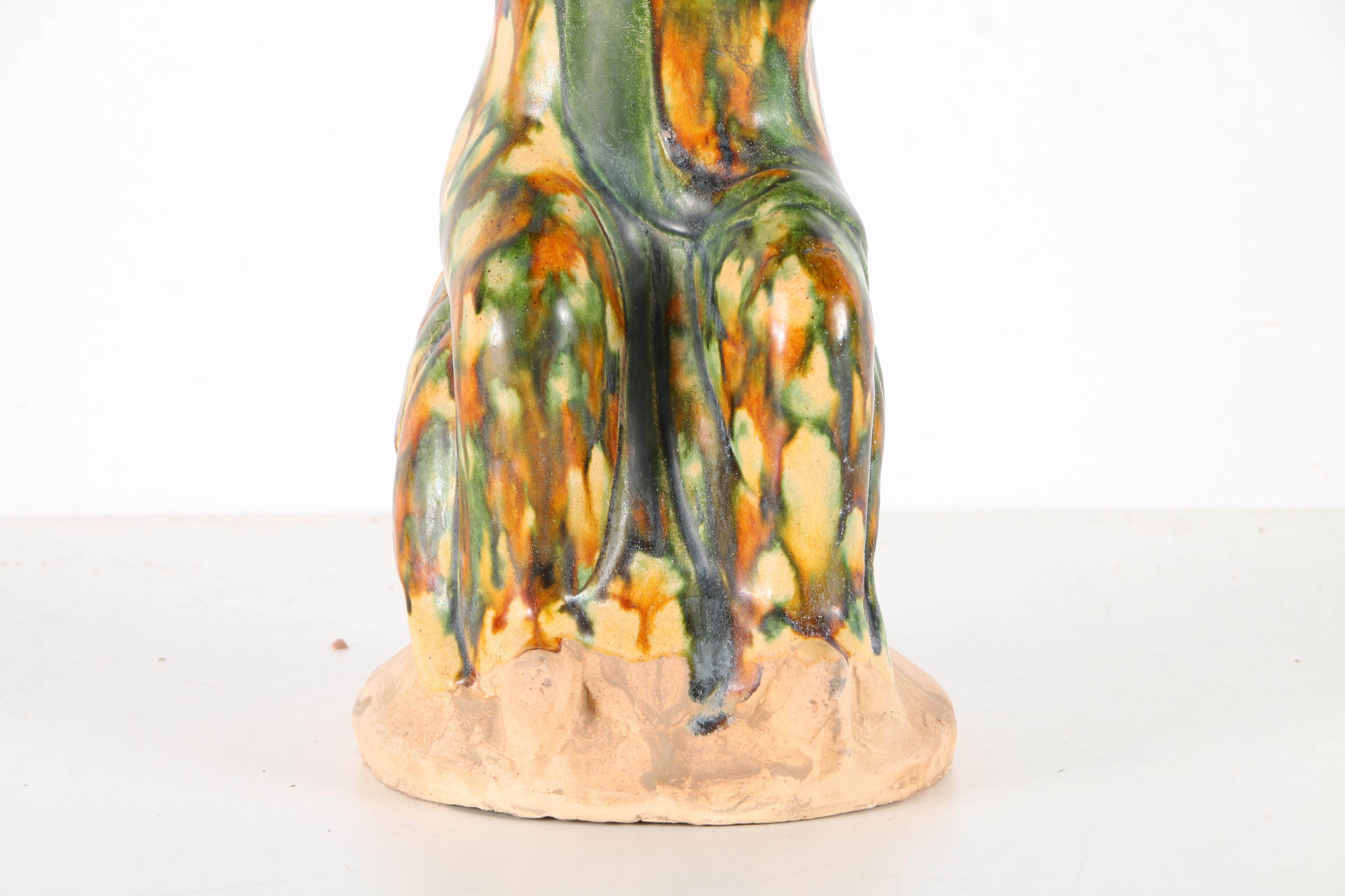 Chinese Tang Dynasty Style Ceramic Statue