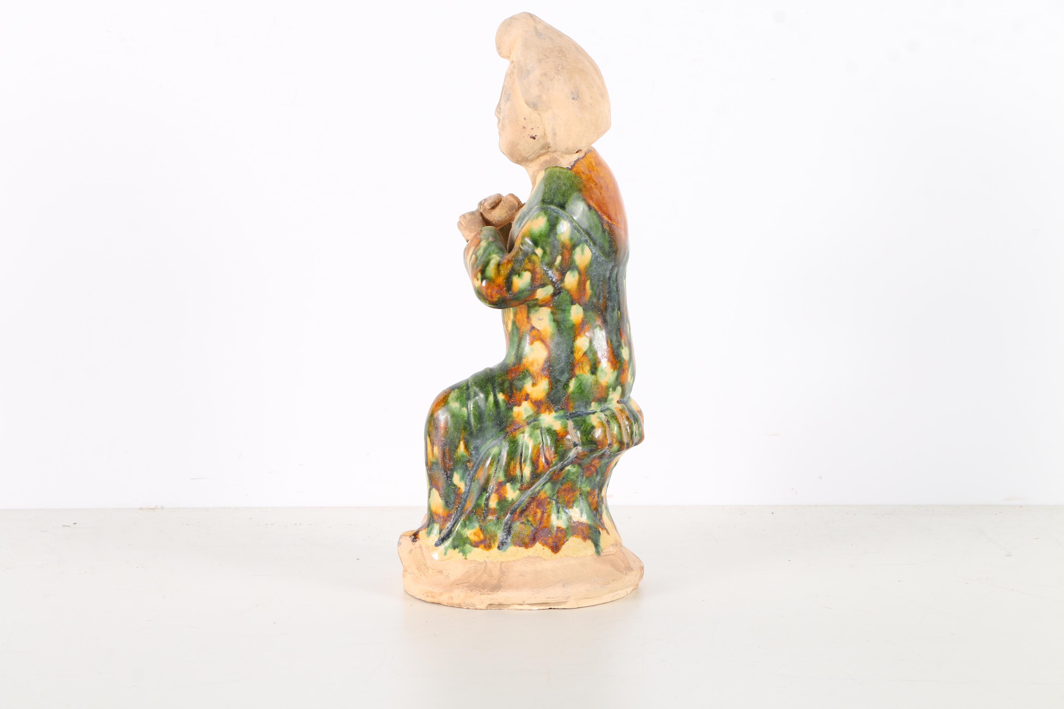 Chinese Tang Dynasty Style Ceramic Statue