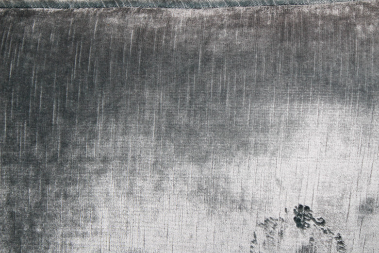 Vintage Blue Velvet Settee