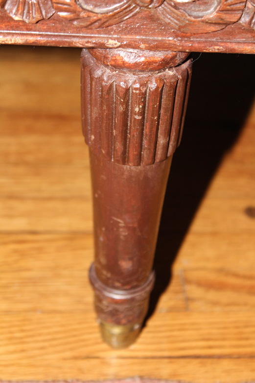 Vintage Blue Velvet Settee