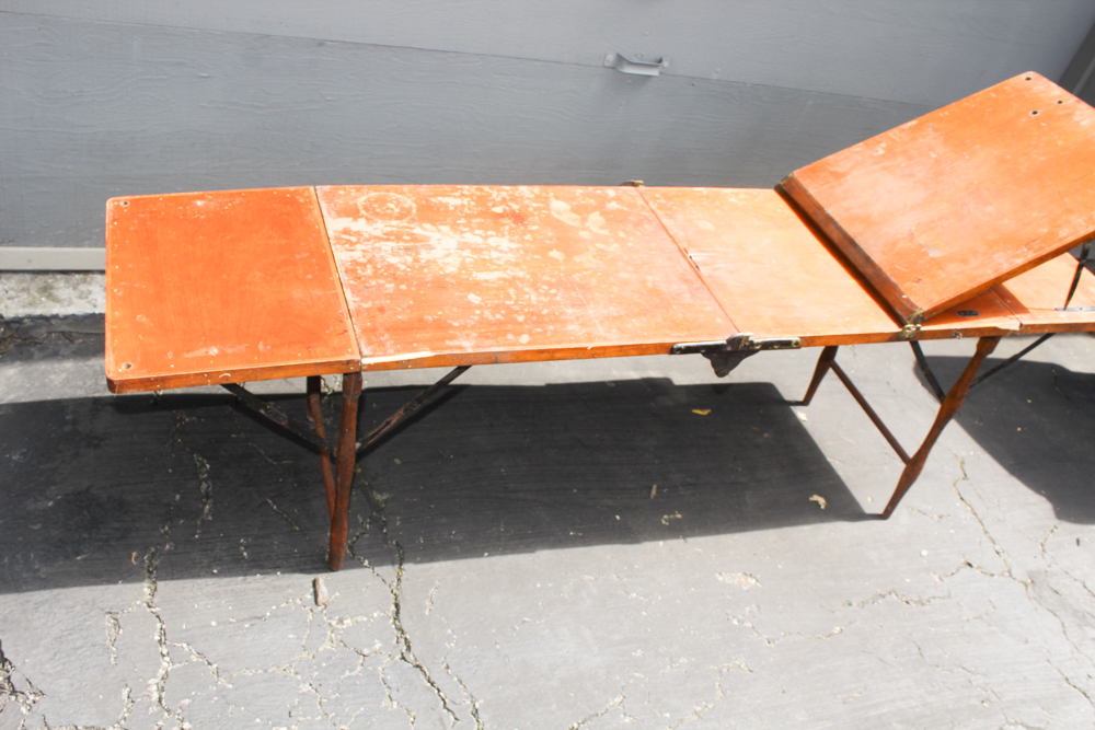 Vintage Folding Medical Table