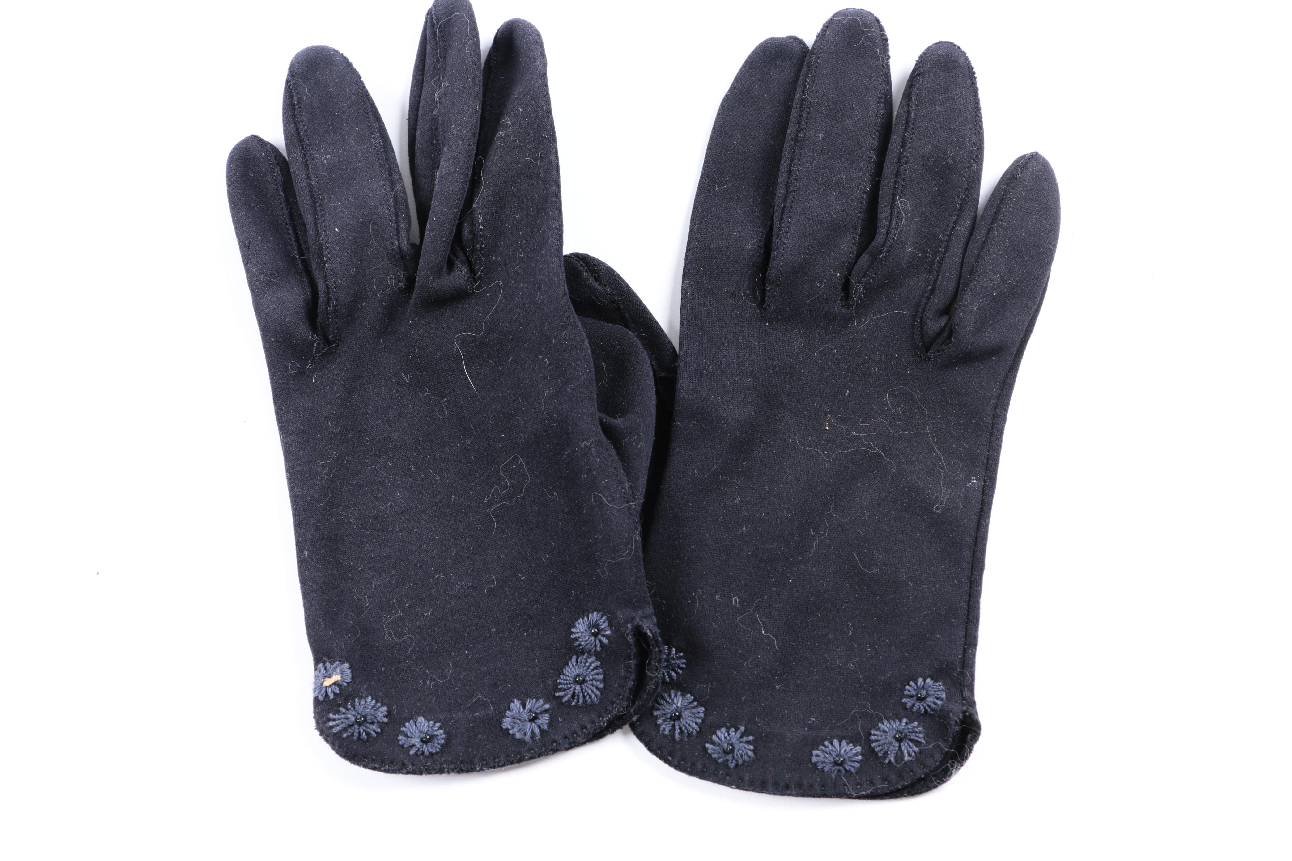 Leather and Embroidered Gloves Including Nordstrom