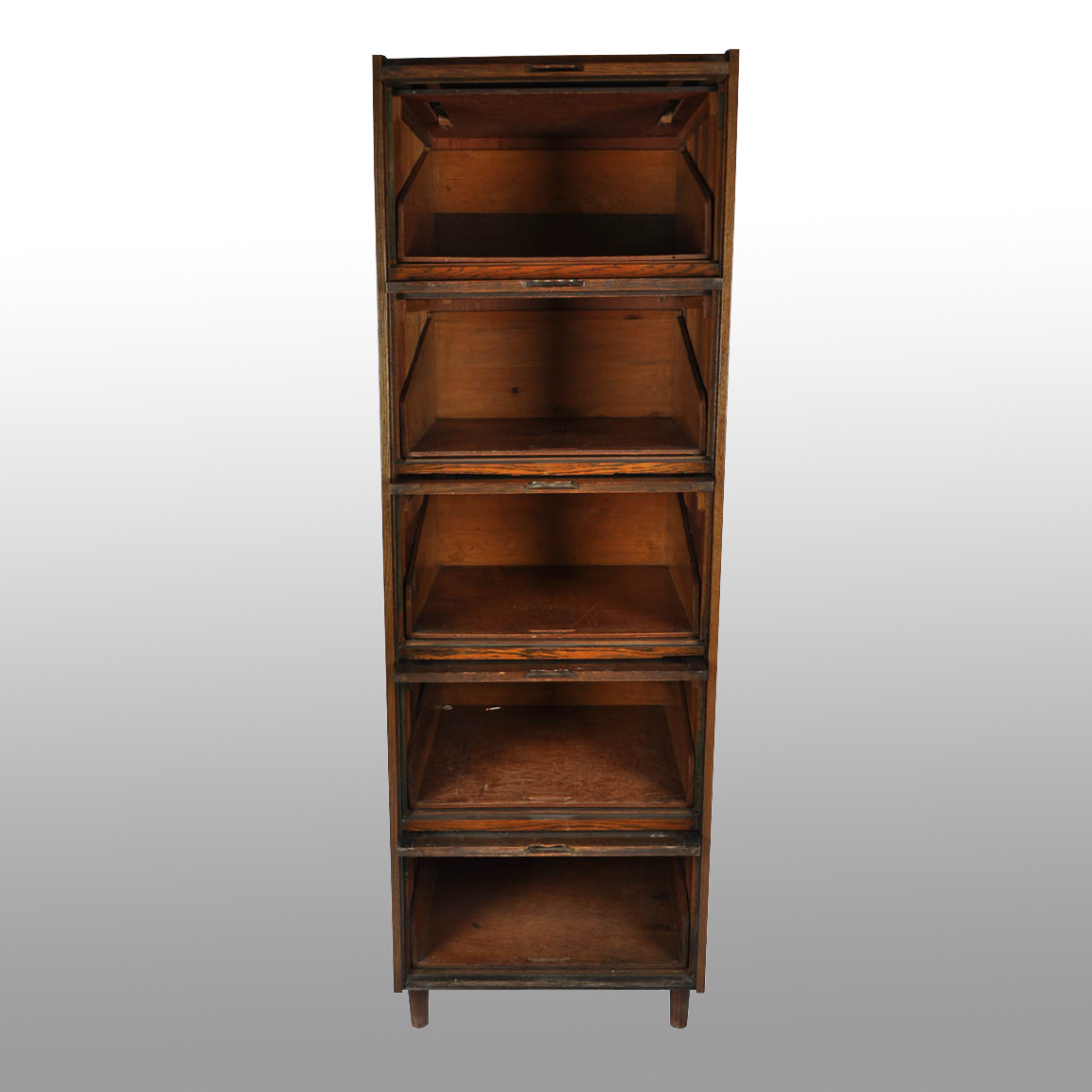 Vintage Oak Barrister Bookcase