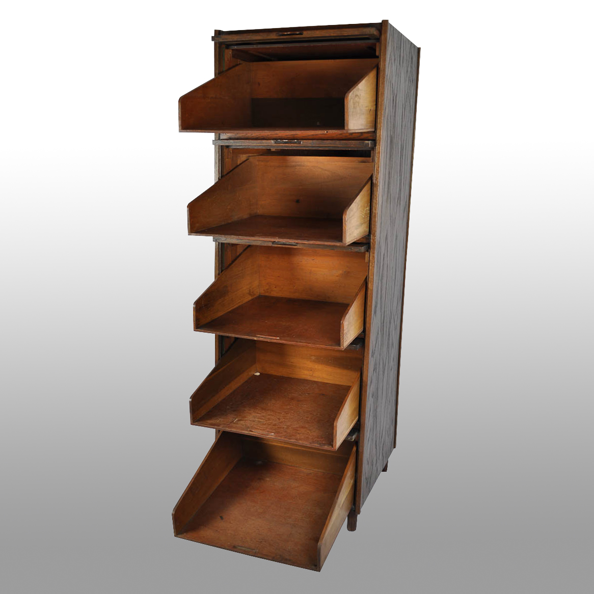 Vintage Oak Barrister Bookcase