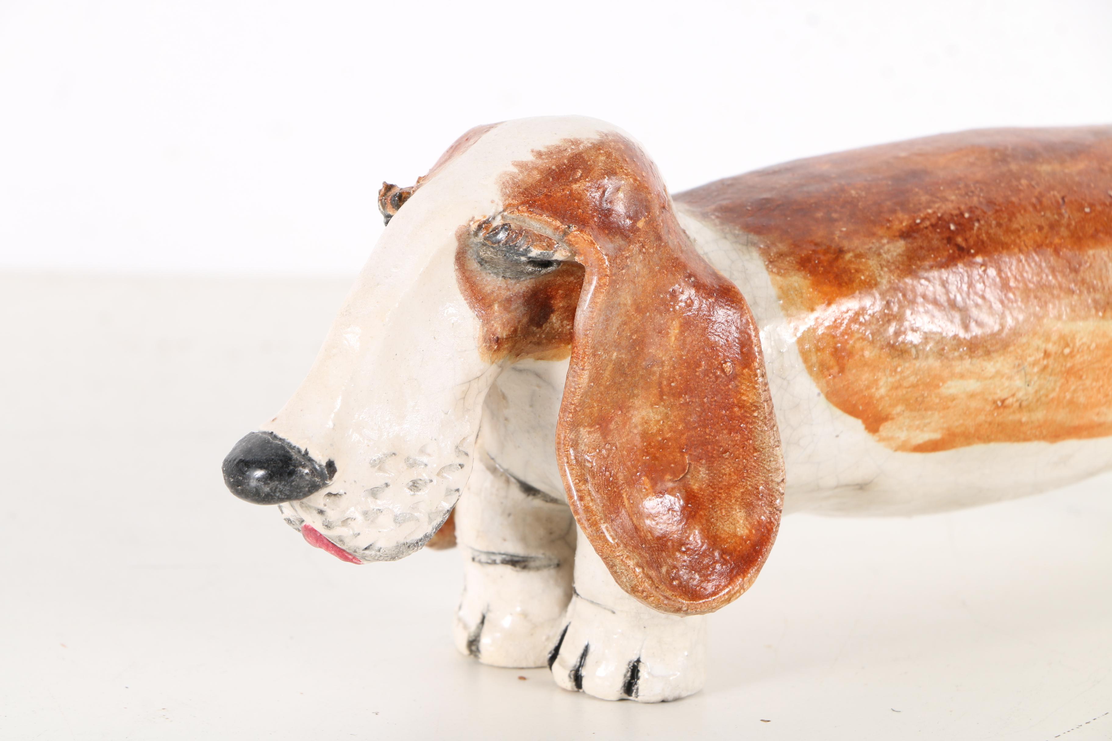 Chris Moses Ceramic Whistles of a Cat and a Dog