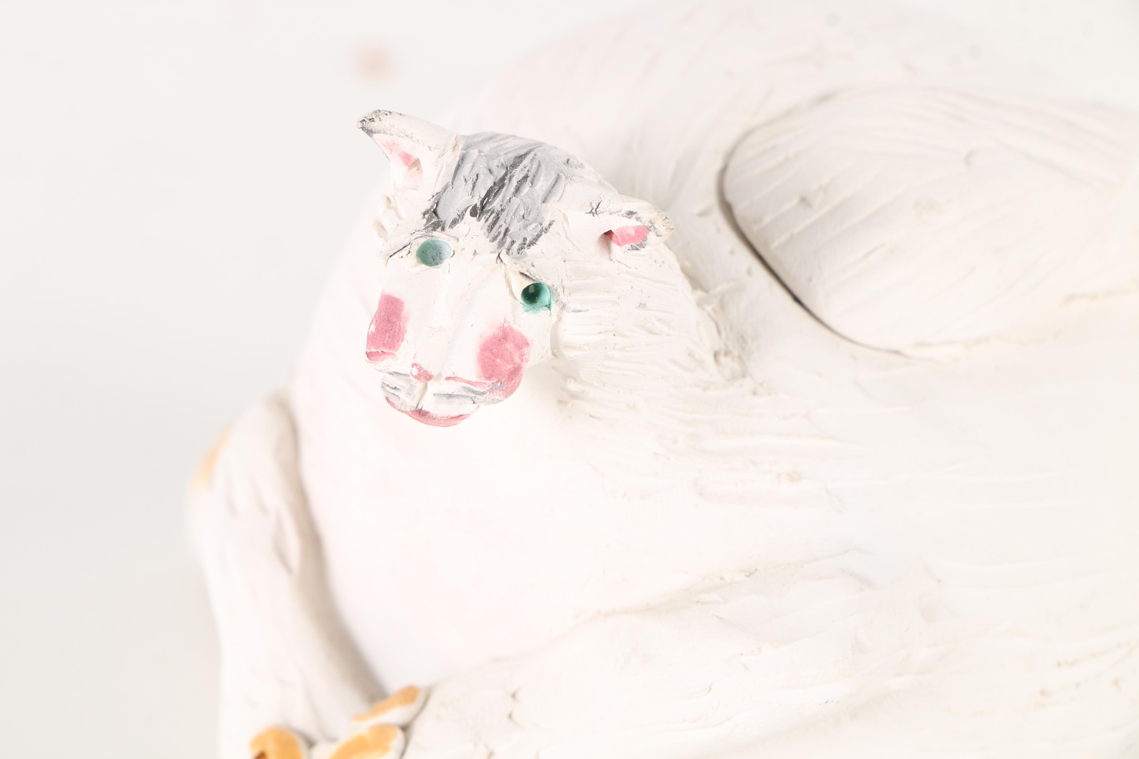 Chris Moses Ceramic Whistles of a Cat and a Dog