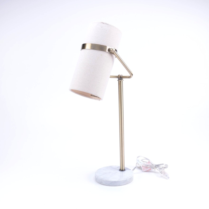 Contemporary Table Lamp with Marble Base