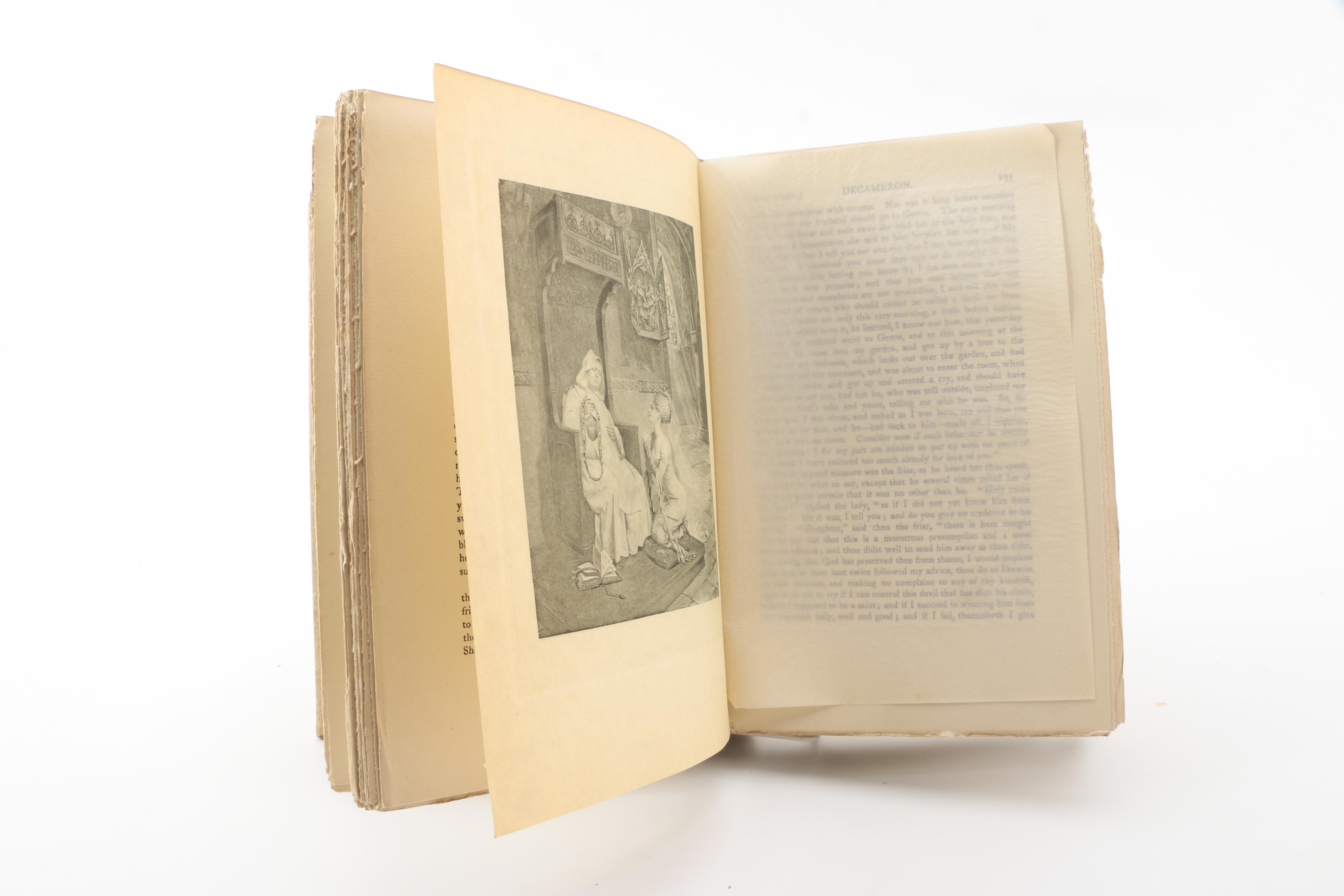 1921 Limited Edition Two Volumes "The Decameron of Giovanni Boccaccio" by J. M. Rigg