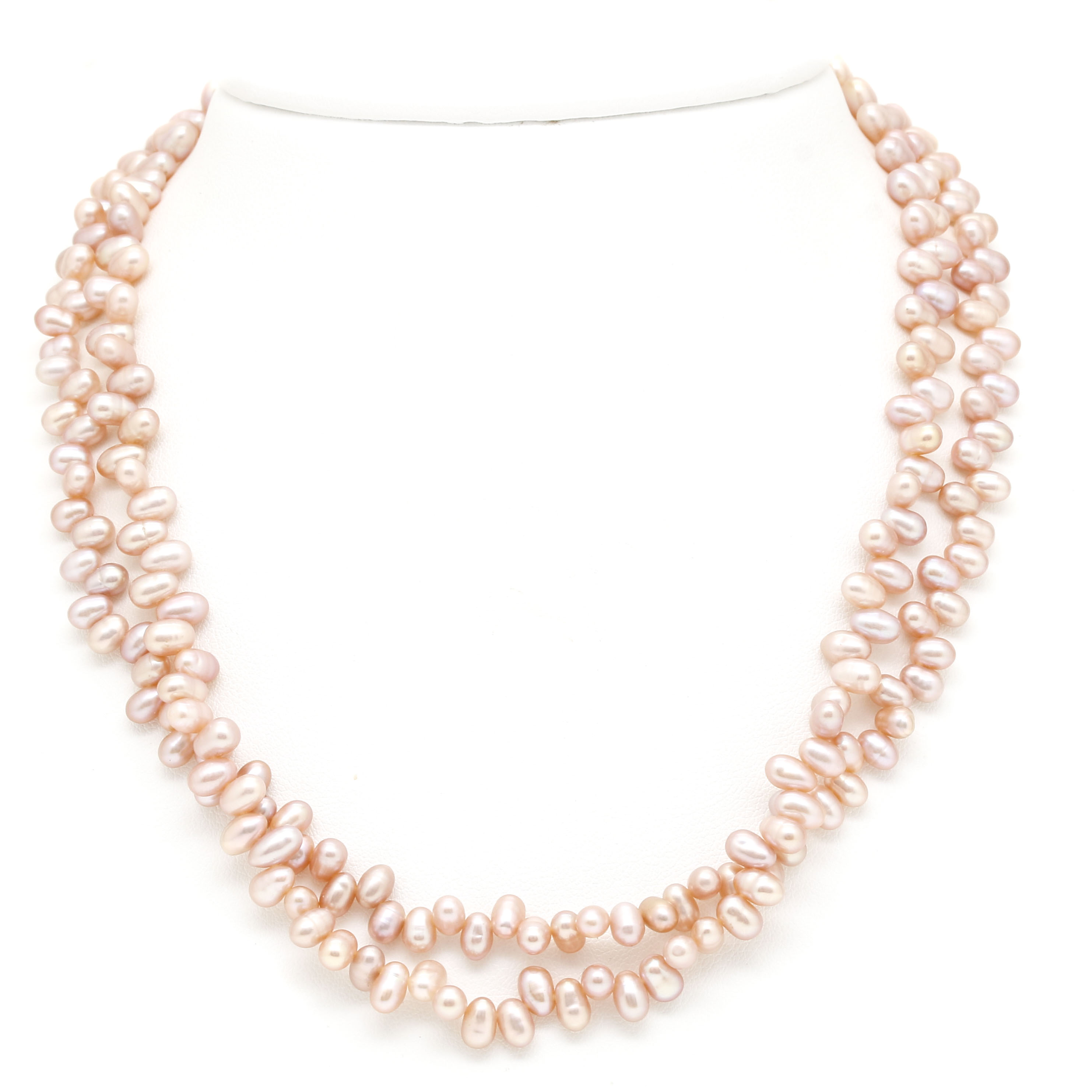 14K Yellow Gold Cultured Freshwater Pearl Necklace