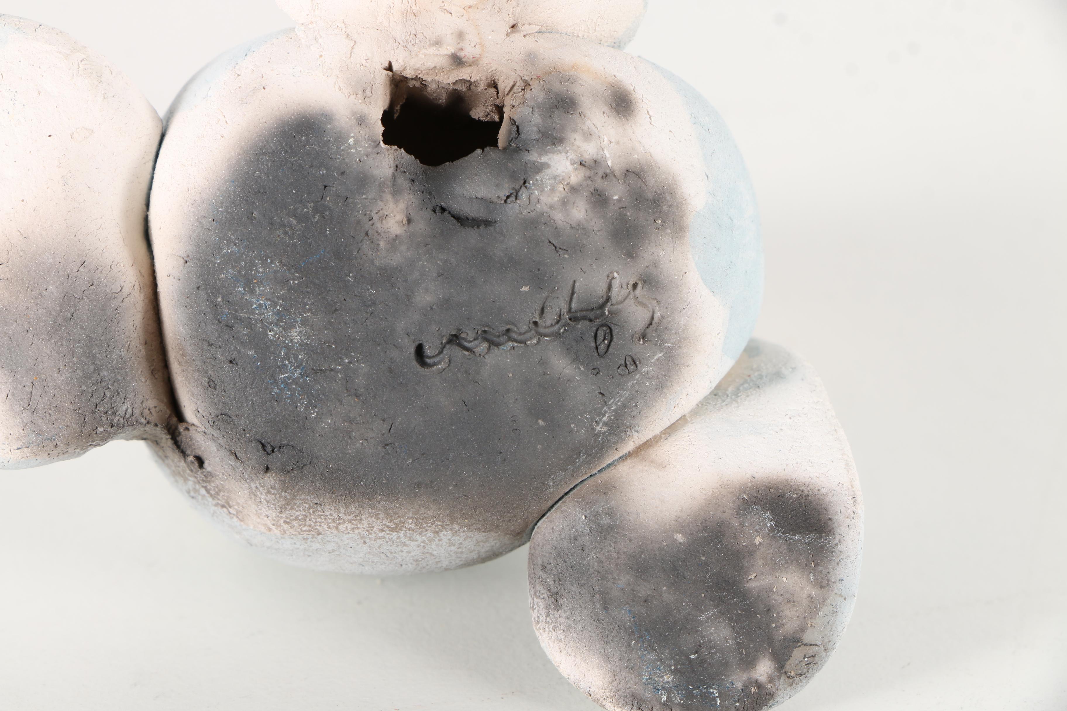 Chris Moses Pottery Figurines of a Mermaid and Walrus