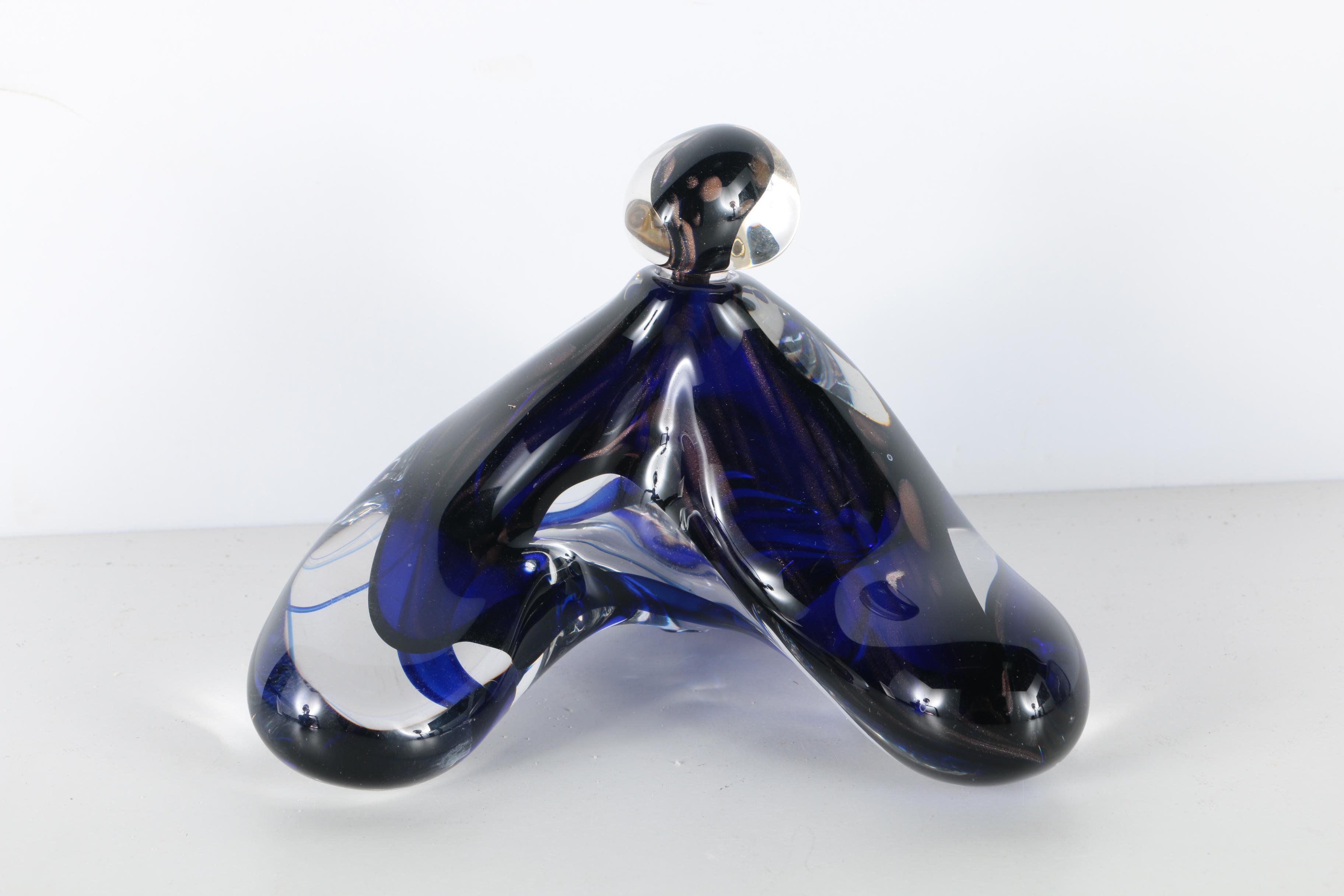 Collection of Signed David Goldhagen Art Glass Perfume Bottles